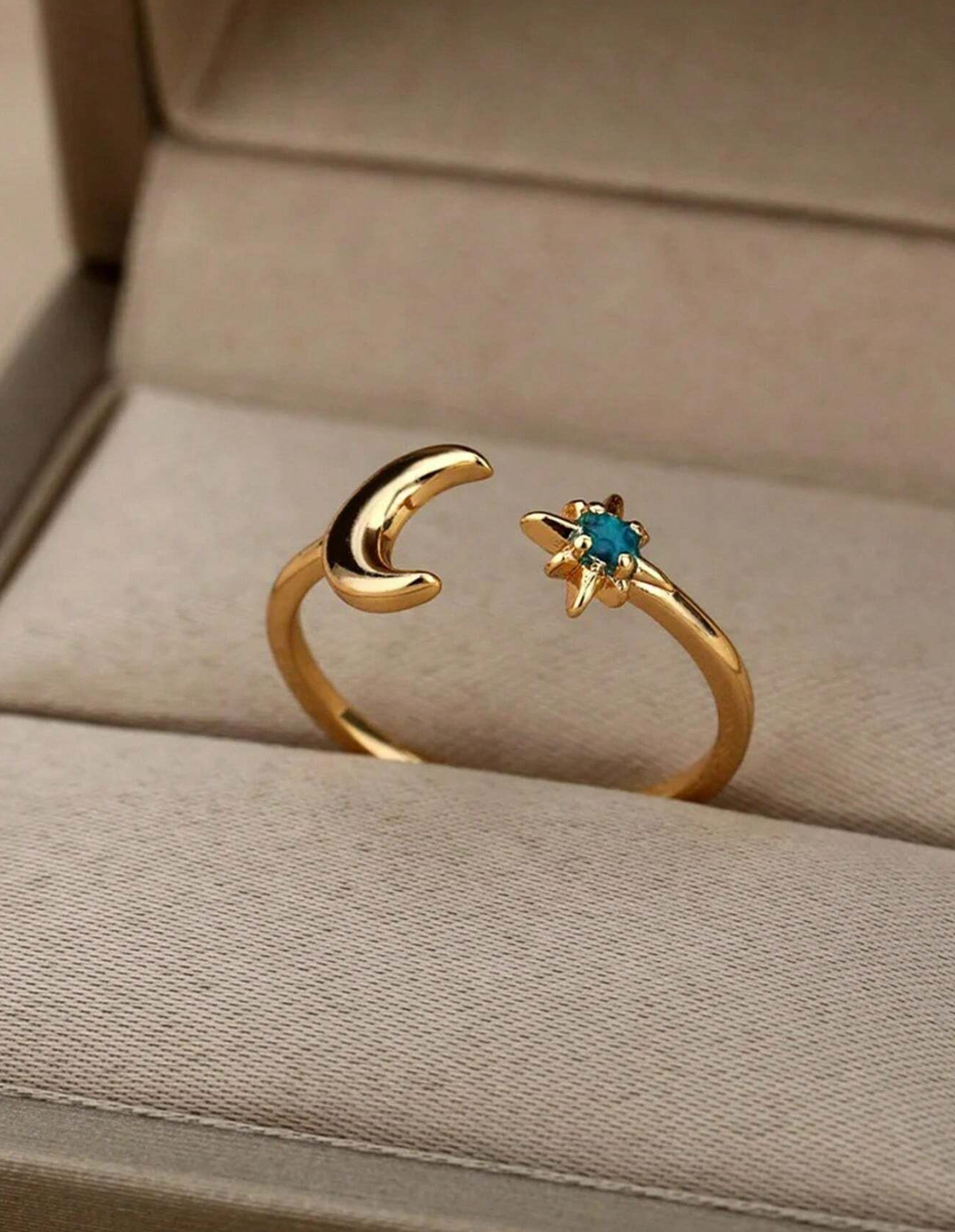 Gold plated Celestial ring - Adjustable