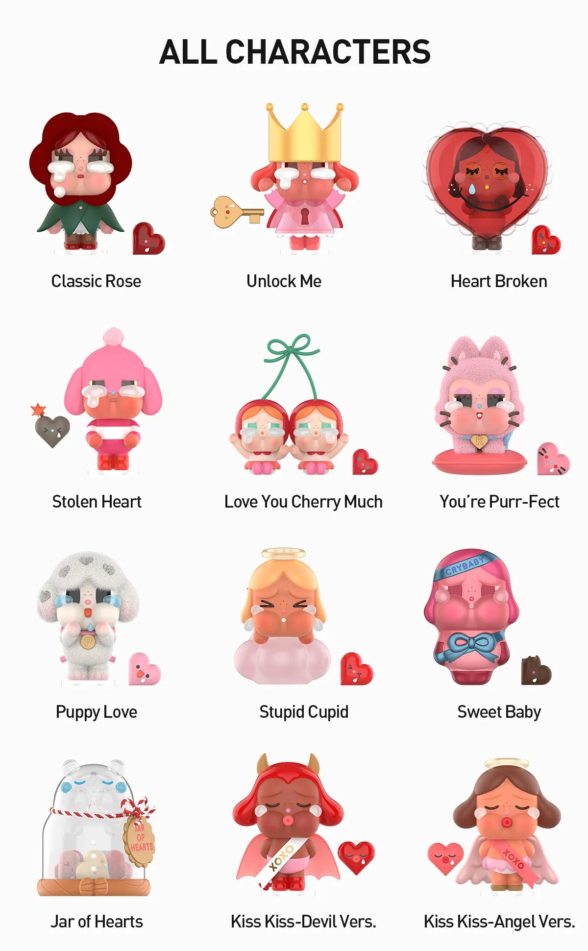 CRYBABY × Crying for love Series Figures