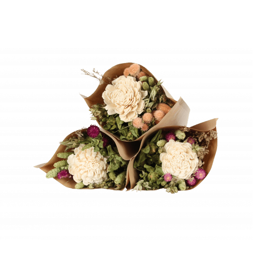 Dried Flower bouqet - White flower