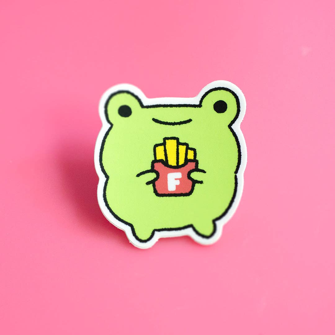 Fries Frog Sticker