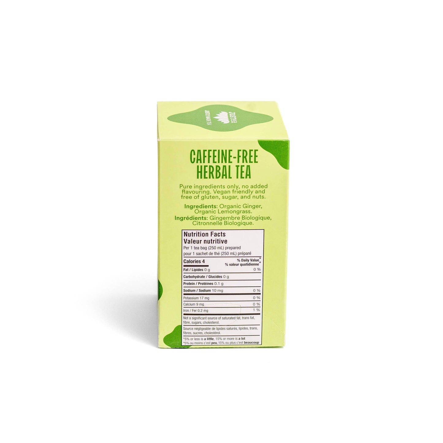 Lemon Ginger Tea Bags - Organic, Fair-Trade, Herbal Tea