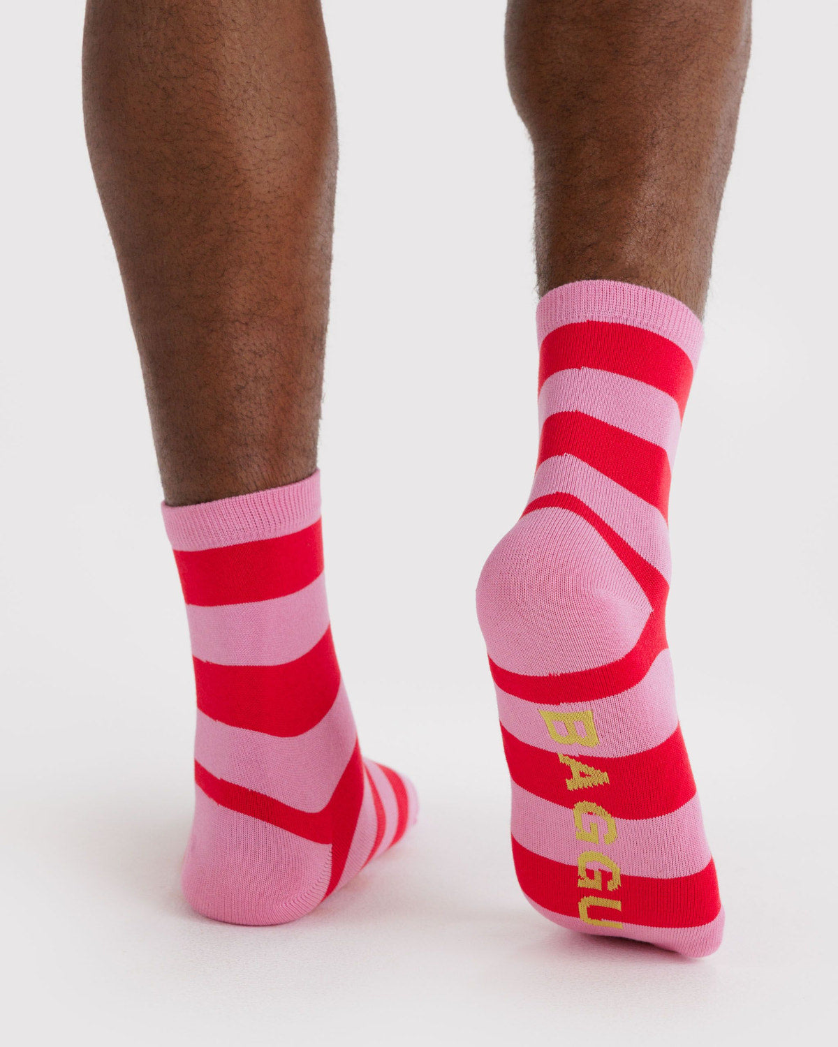 Baggu - Crew Sock - Pink Stripe