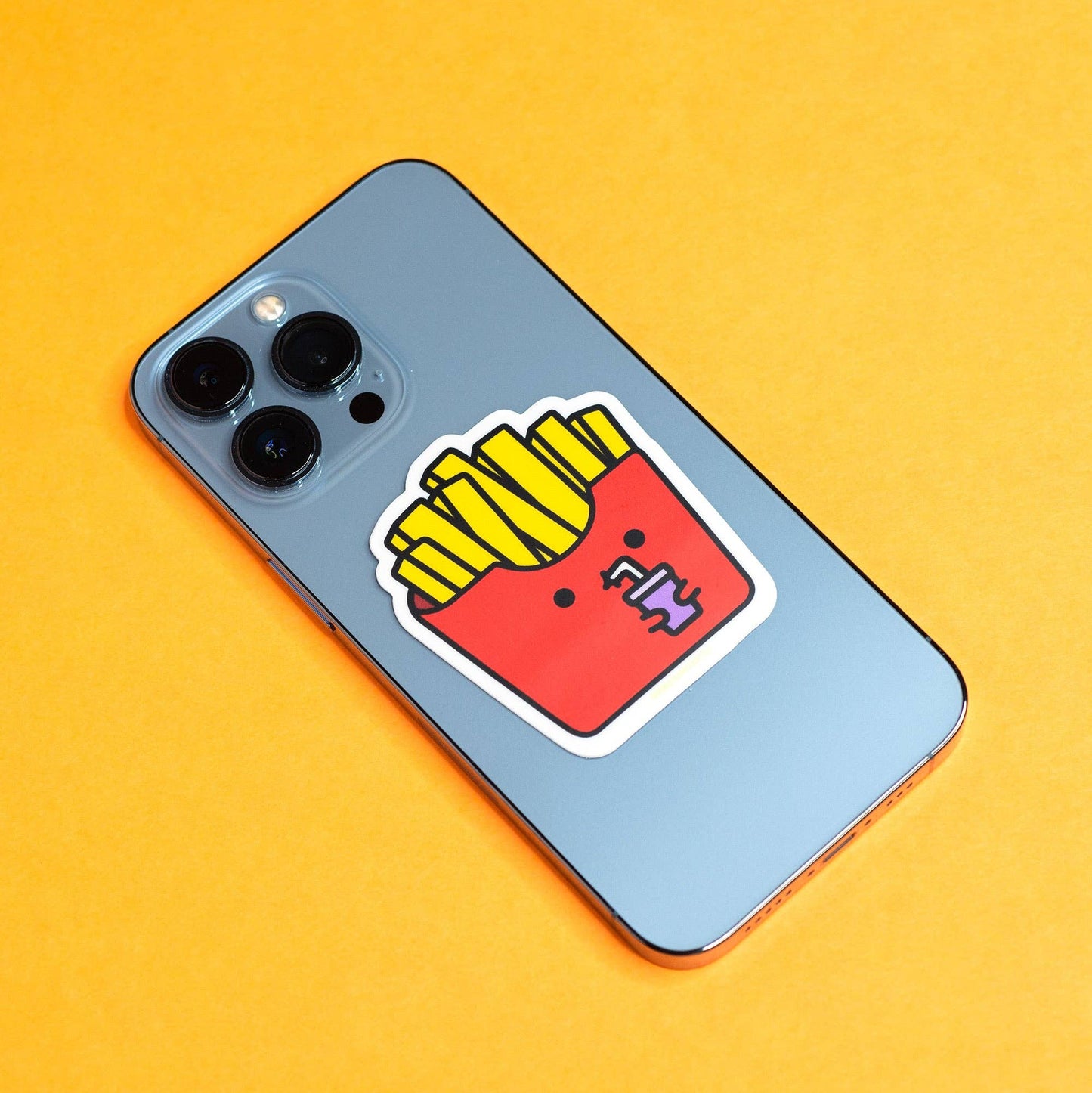 Small Fry With Drink Sticker