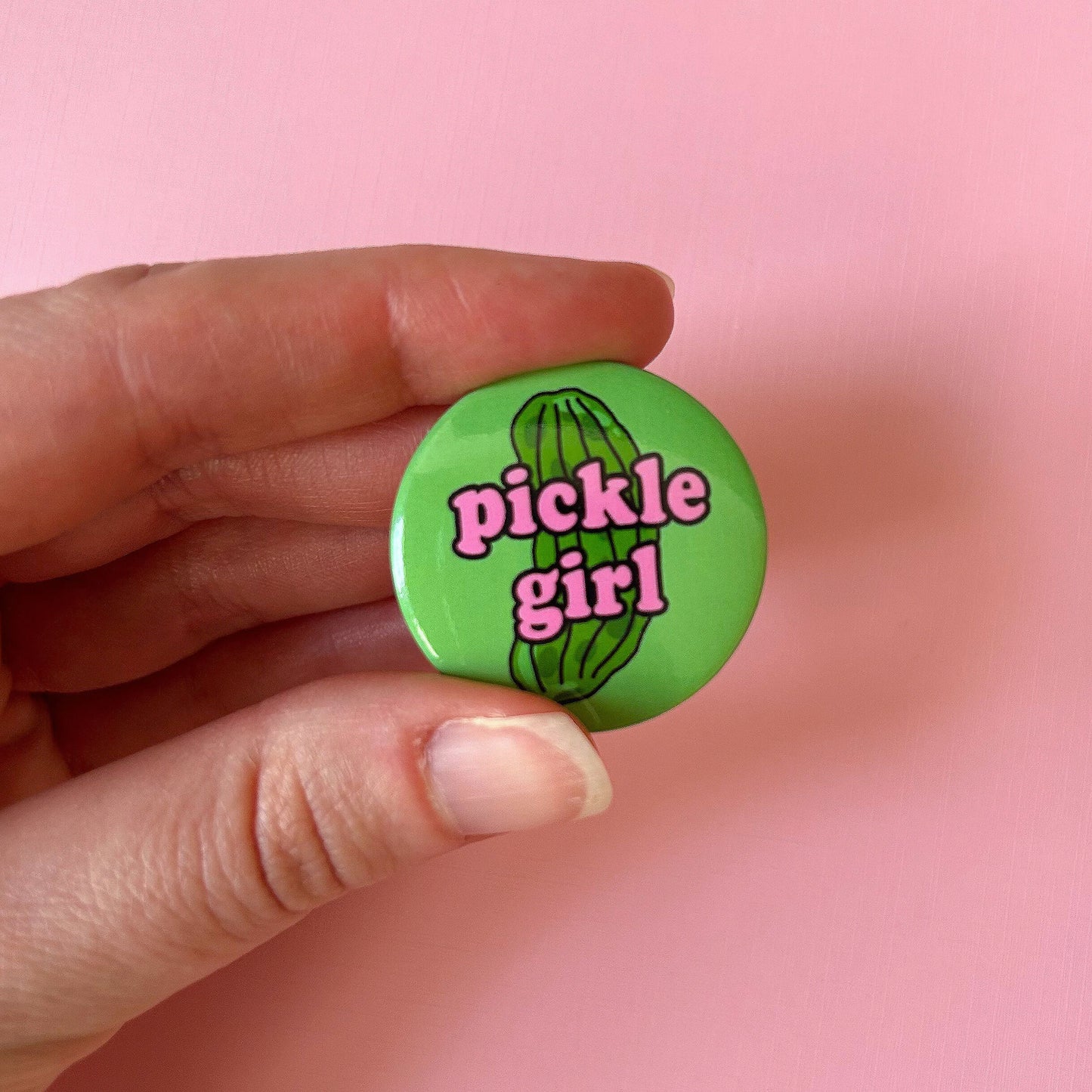 DMB 603 - Pickle Girl Button Pin