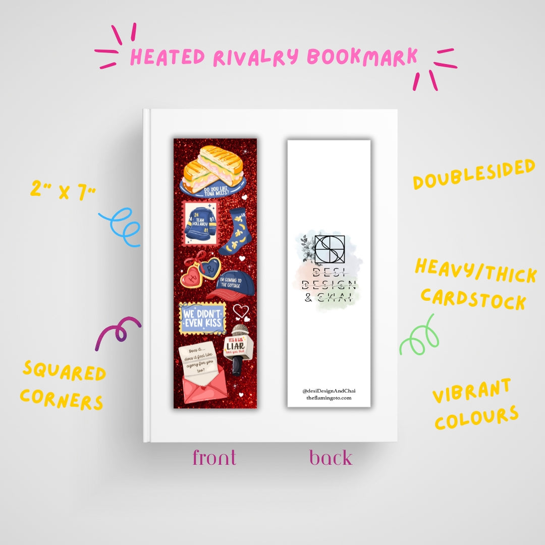 Heated rivalry, hockey romance, book club Bookmark