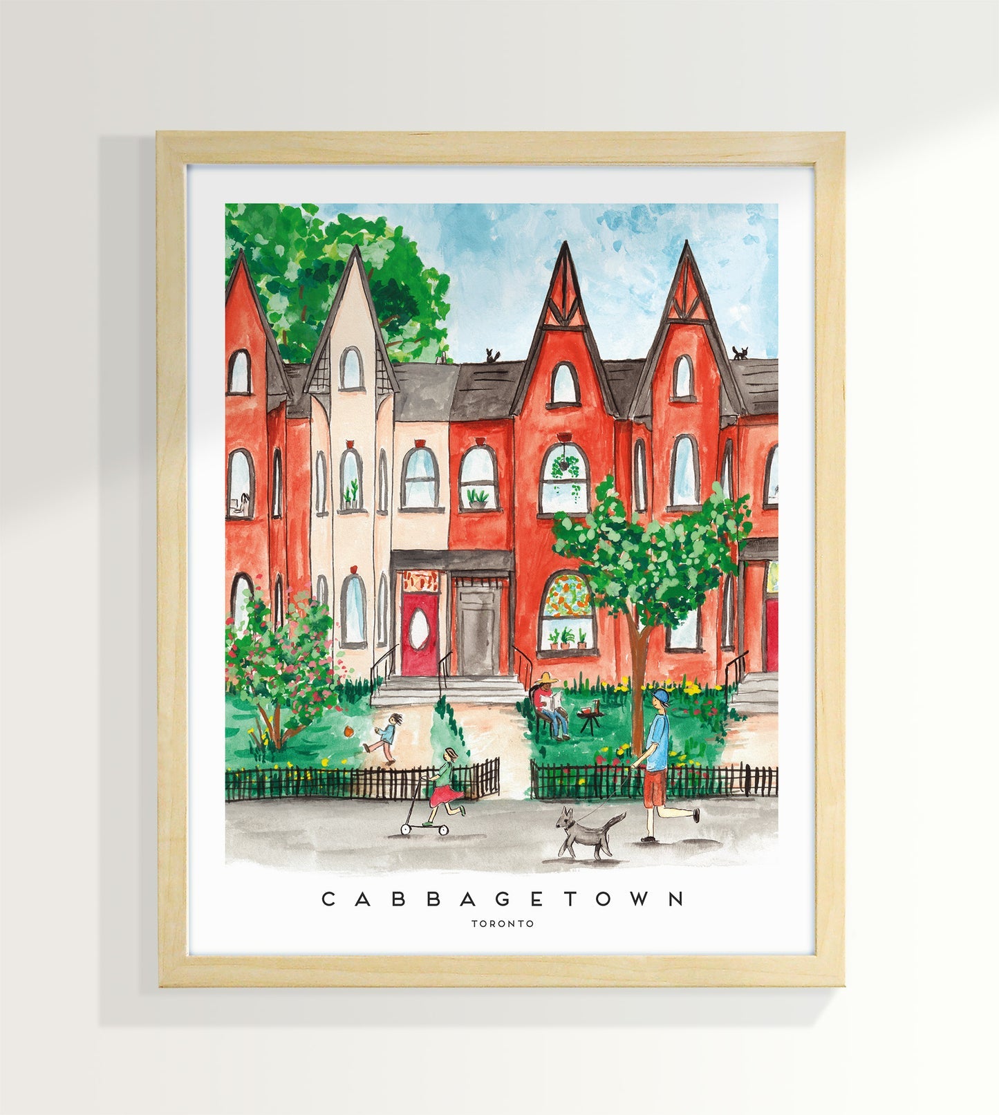 Toronto Cabbagetown 8x10 inch Art Print