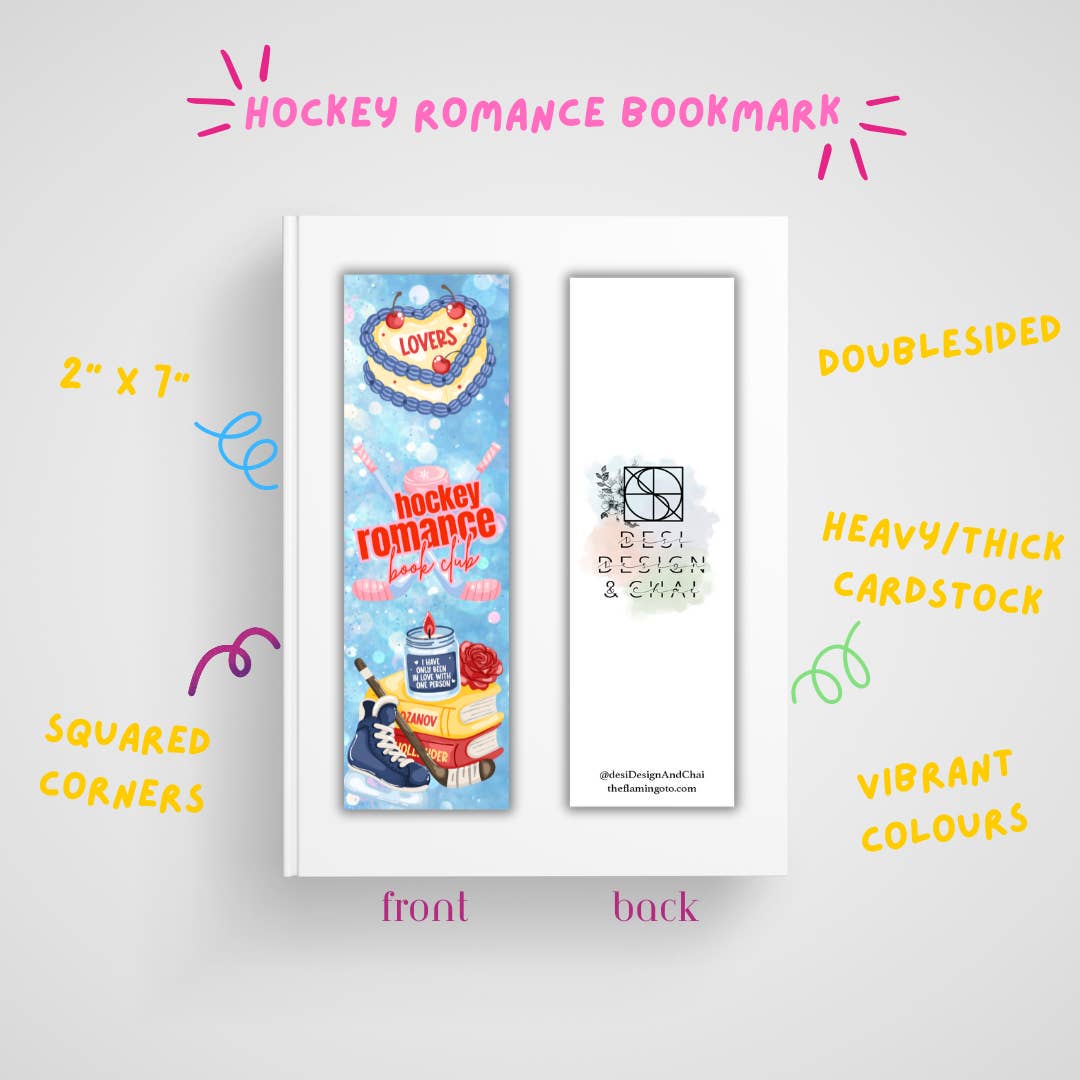 Heated rivalry, hockey romance, book club Bookmark