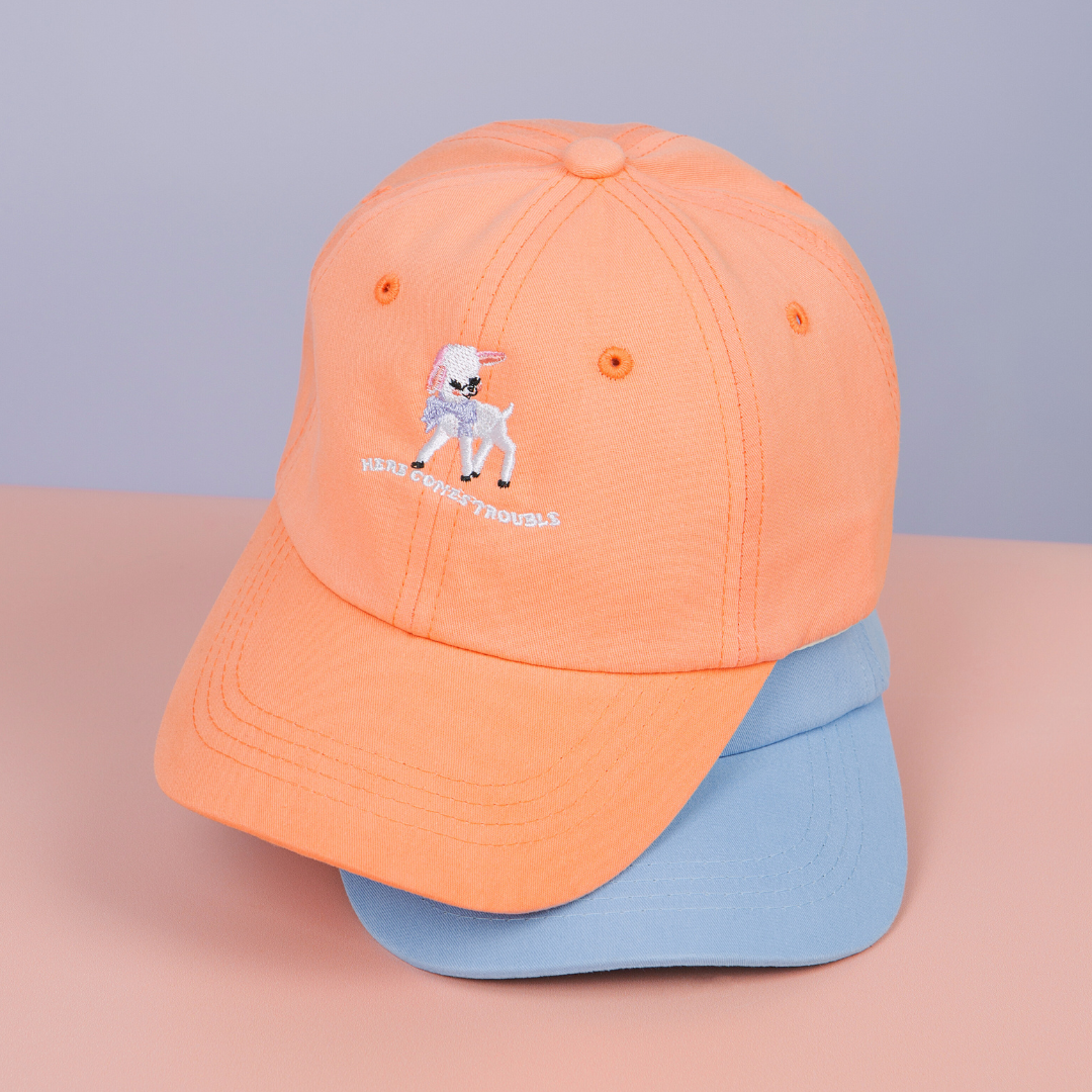 Here Comes Trouble Baseball Kids Hat