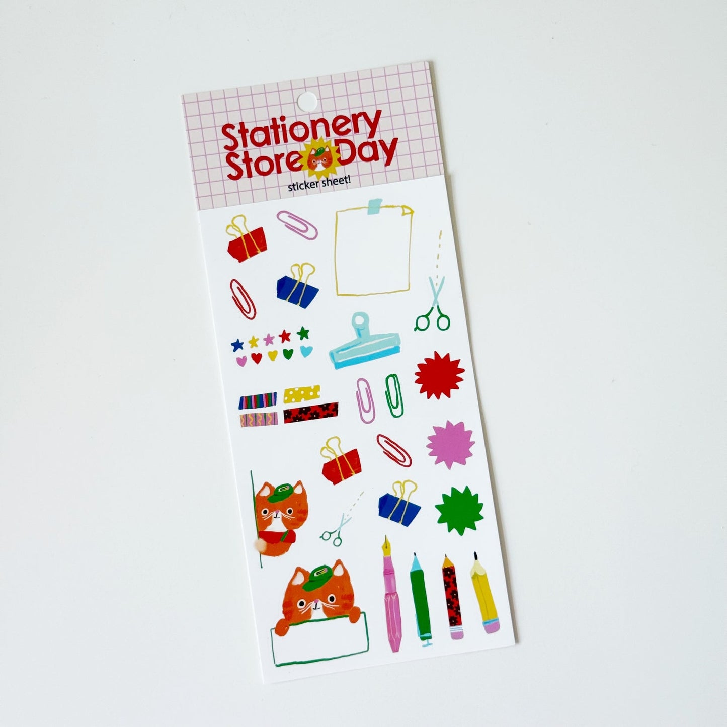 Stationery store day ‘26 Cat Cashier Sticker Sheet SSD