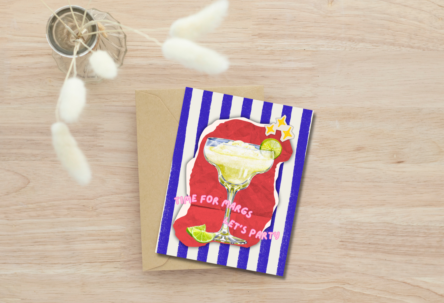 Time for Margs - Margarita - Cocktail greeting card