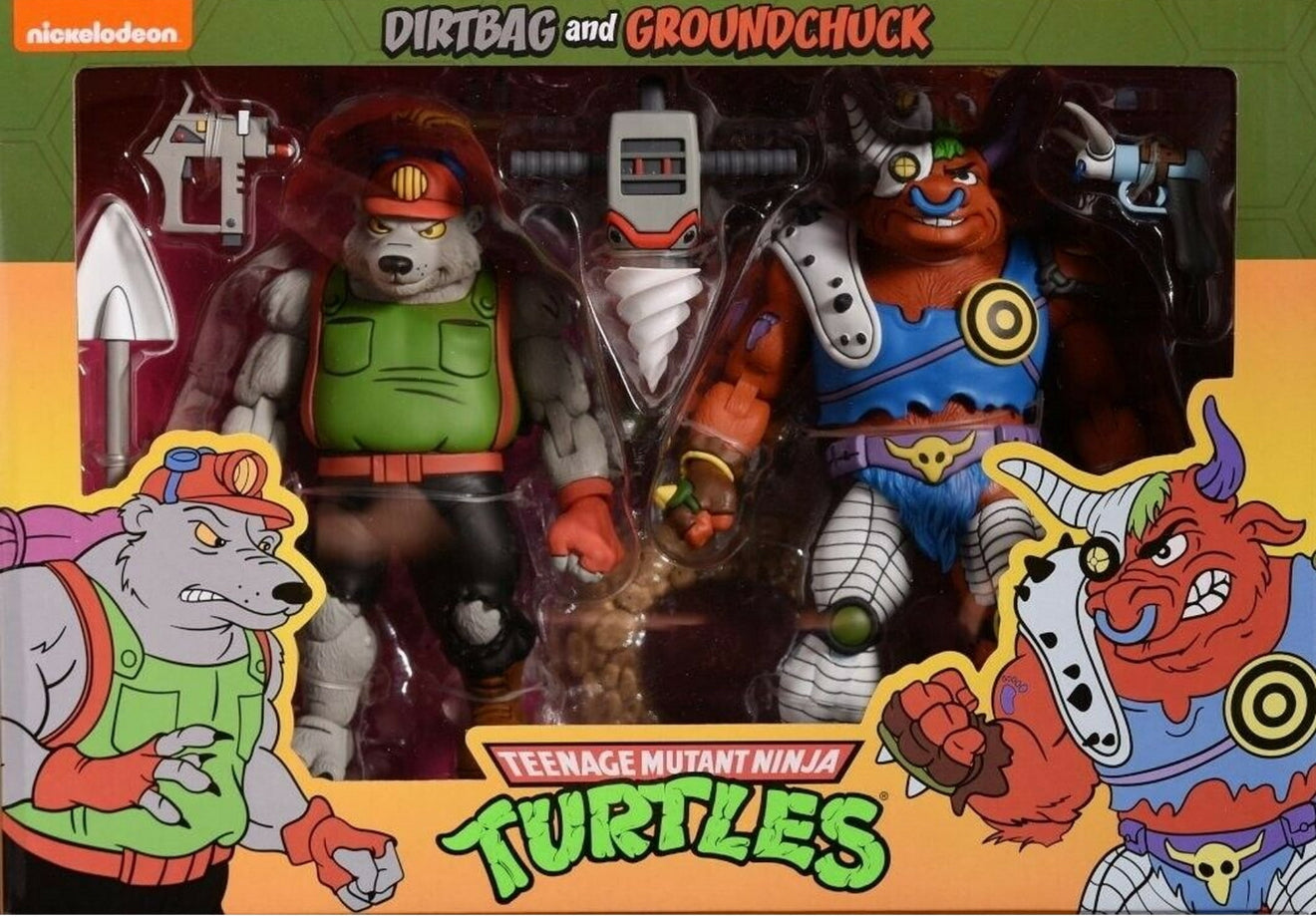 TMNT Cartoon - Dirtbag & Groundchuck 2pk Action Figures