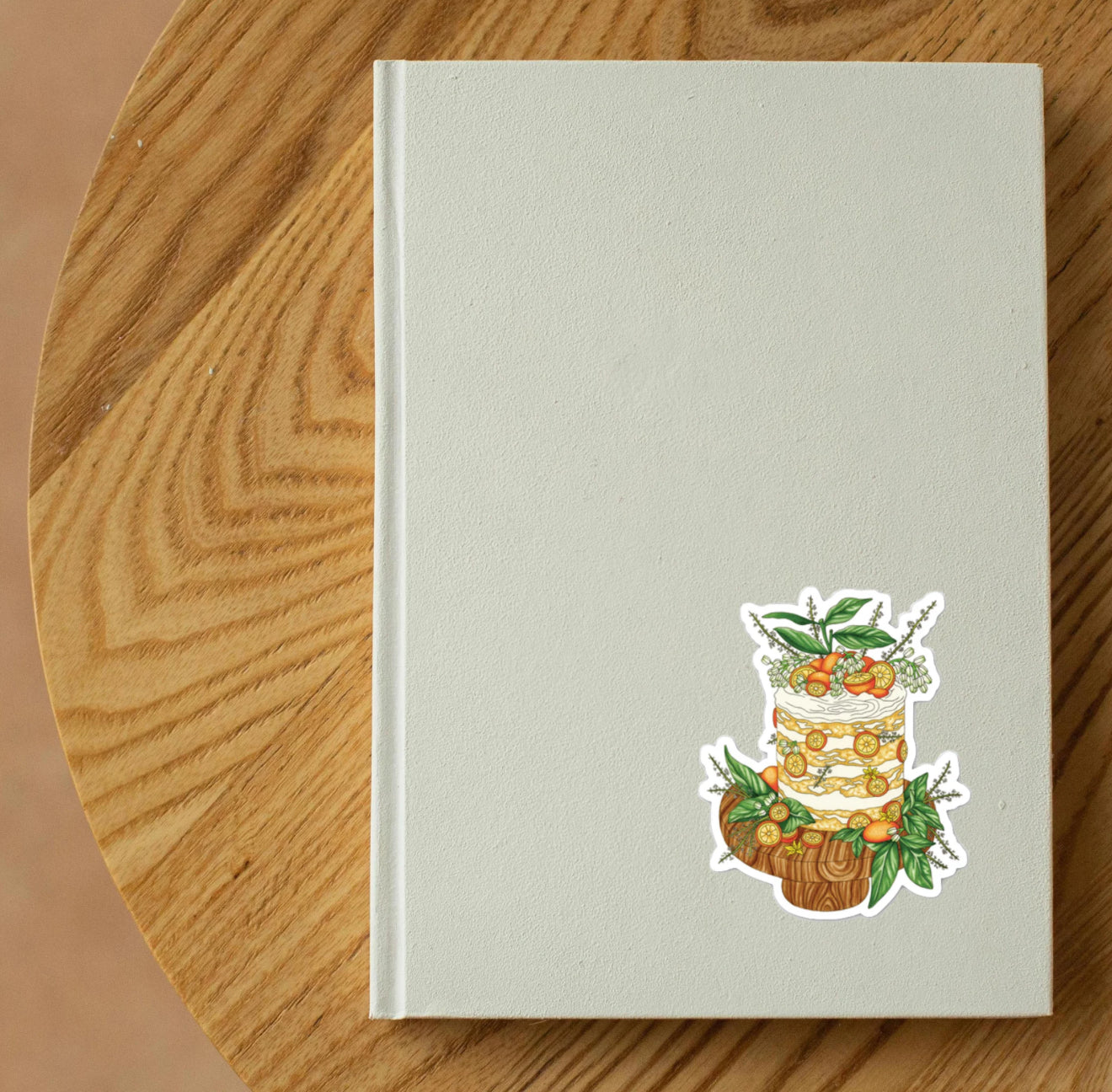 Clementine cake sticker