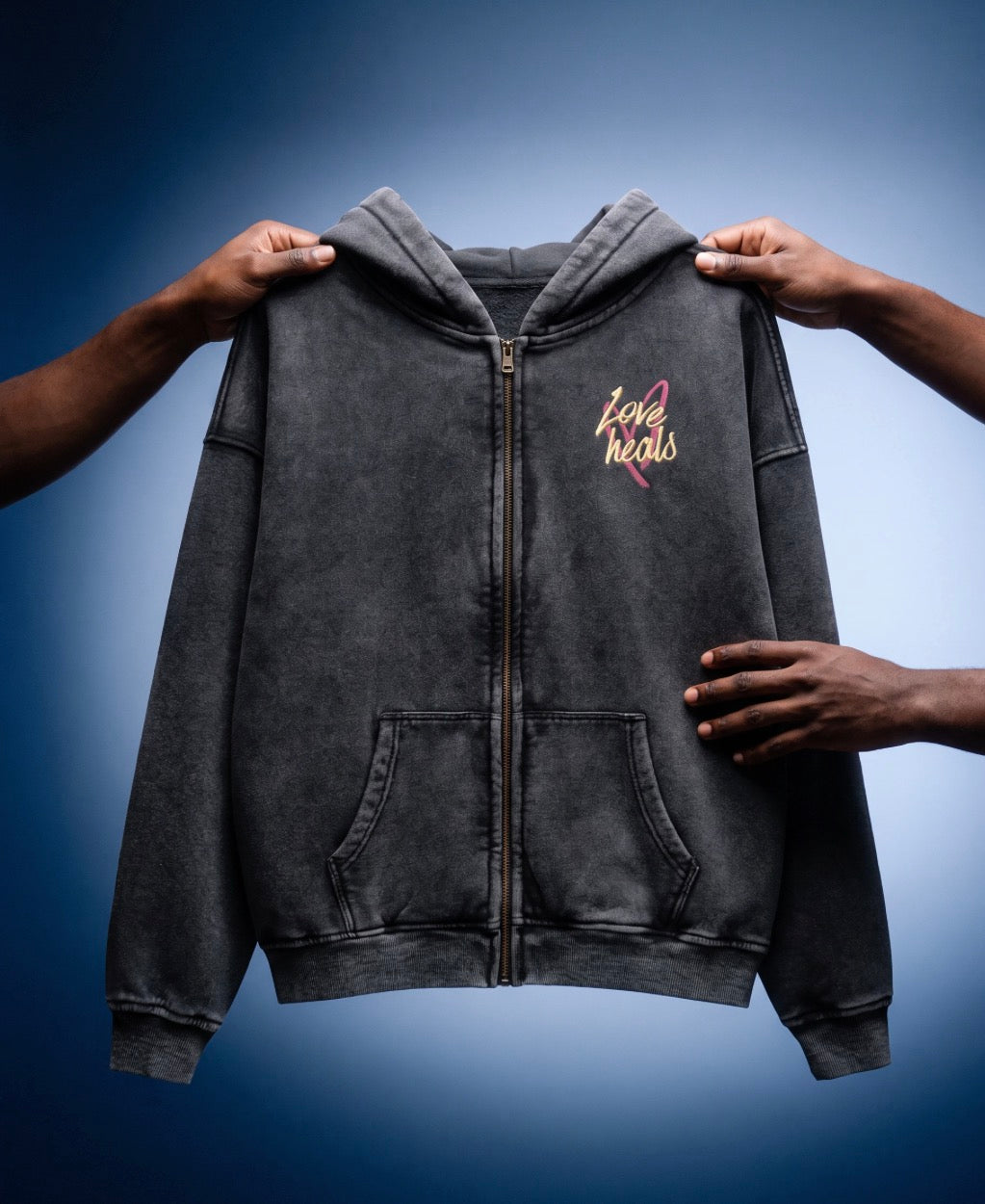 “You are loved” zip up hoodie