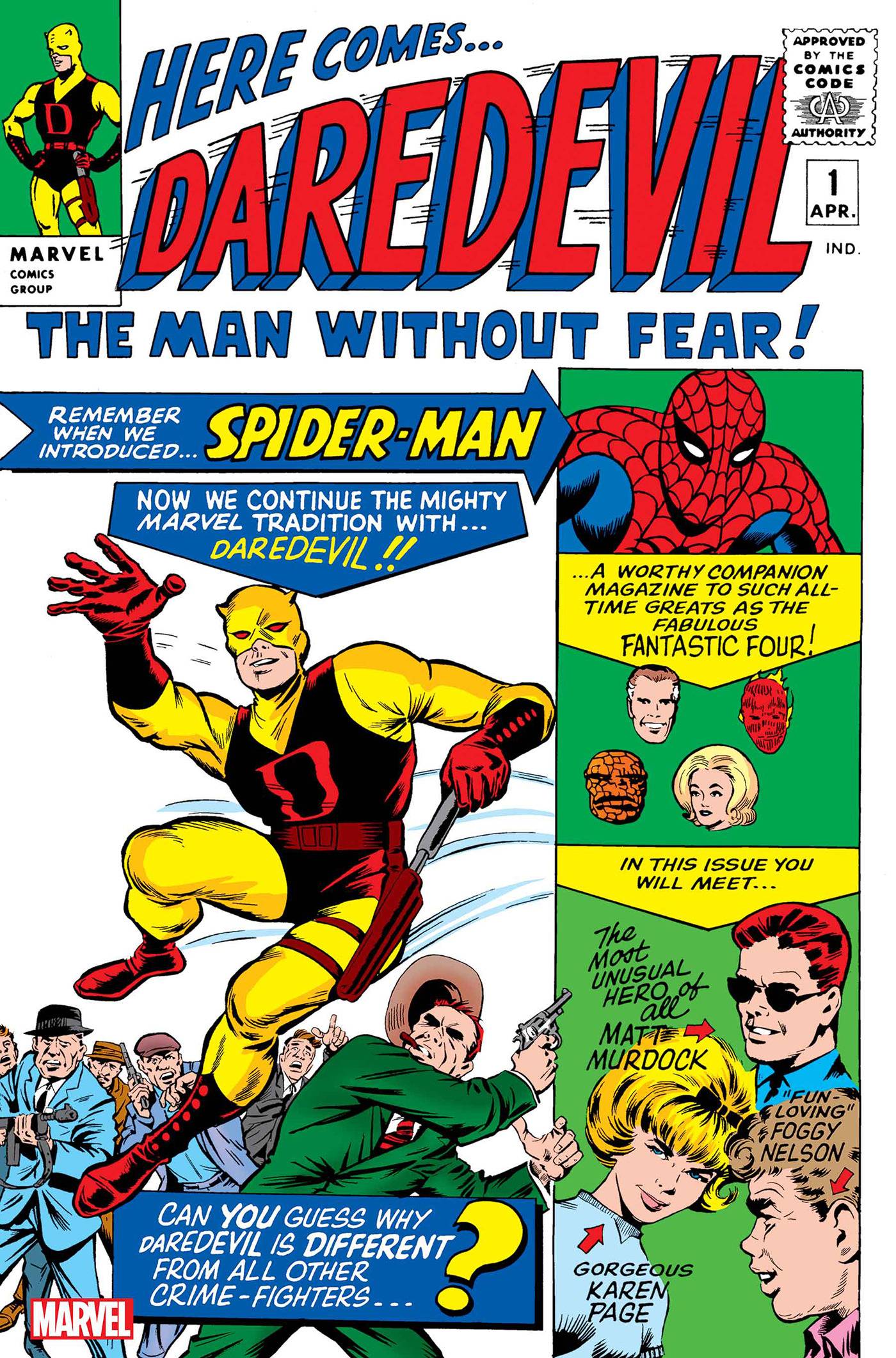 DAREDEVIL #1 FACSIMILE ED FOIL VAR (Net)