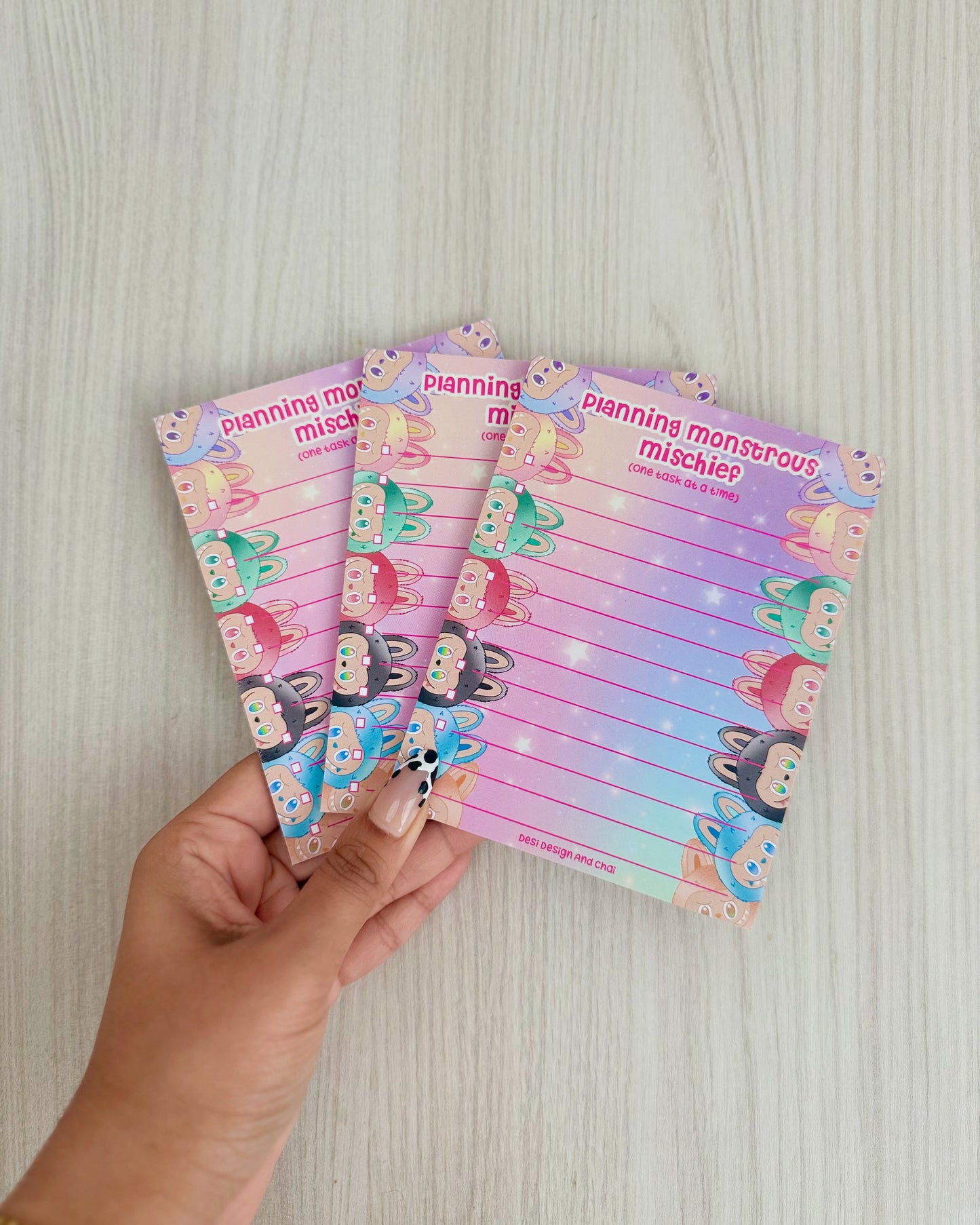 Labubu monster notepad