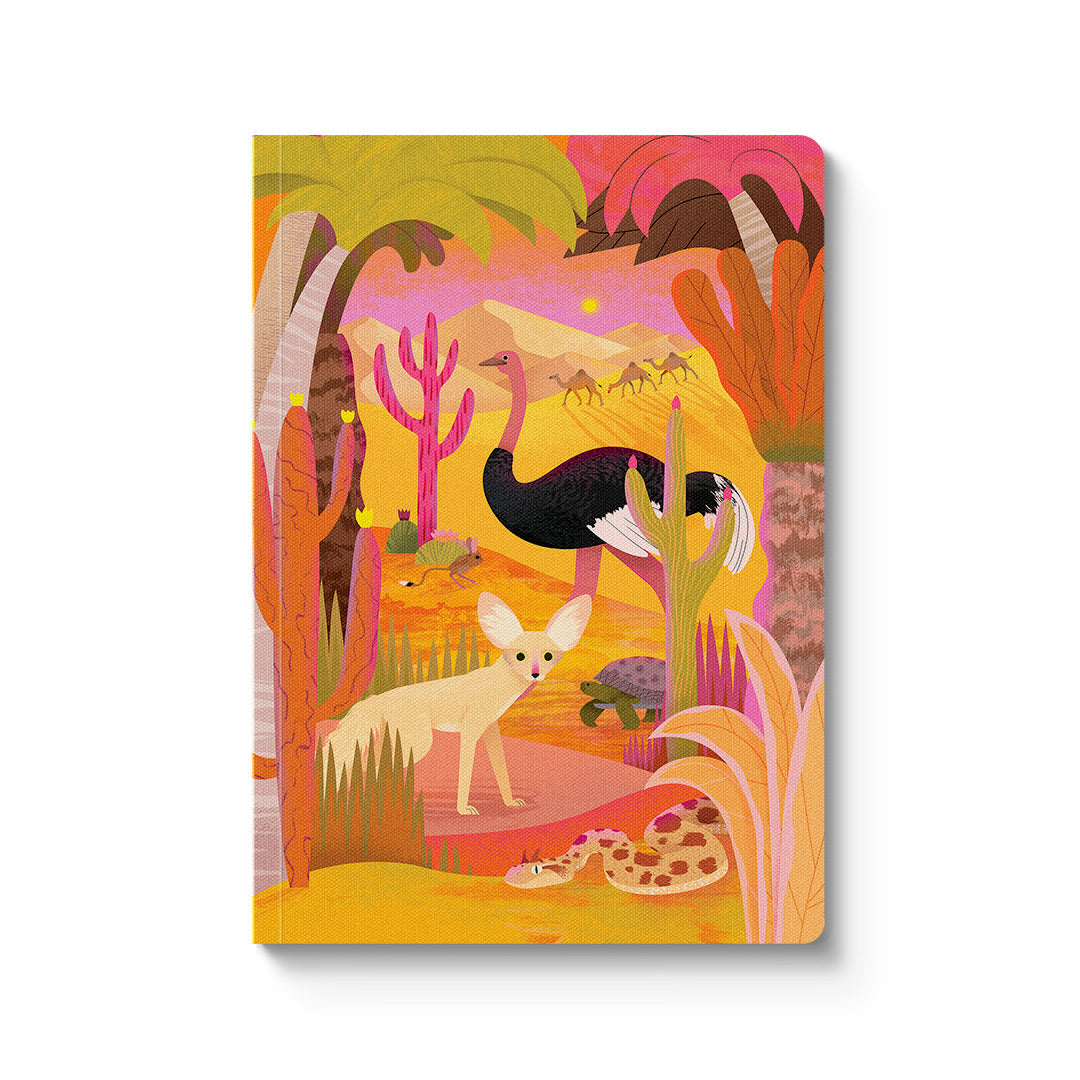 Animals of the Sahara Desert A5 Paperback Notebook