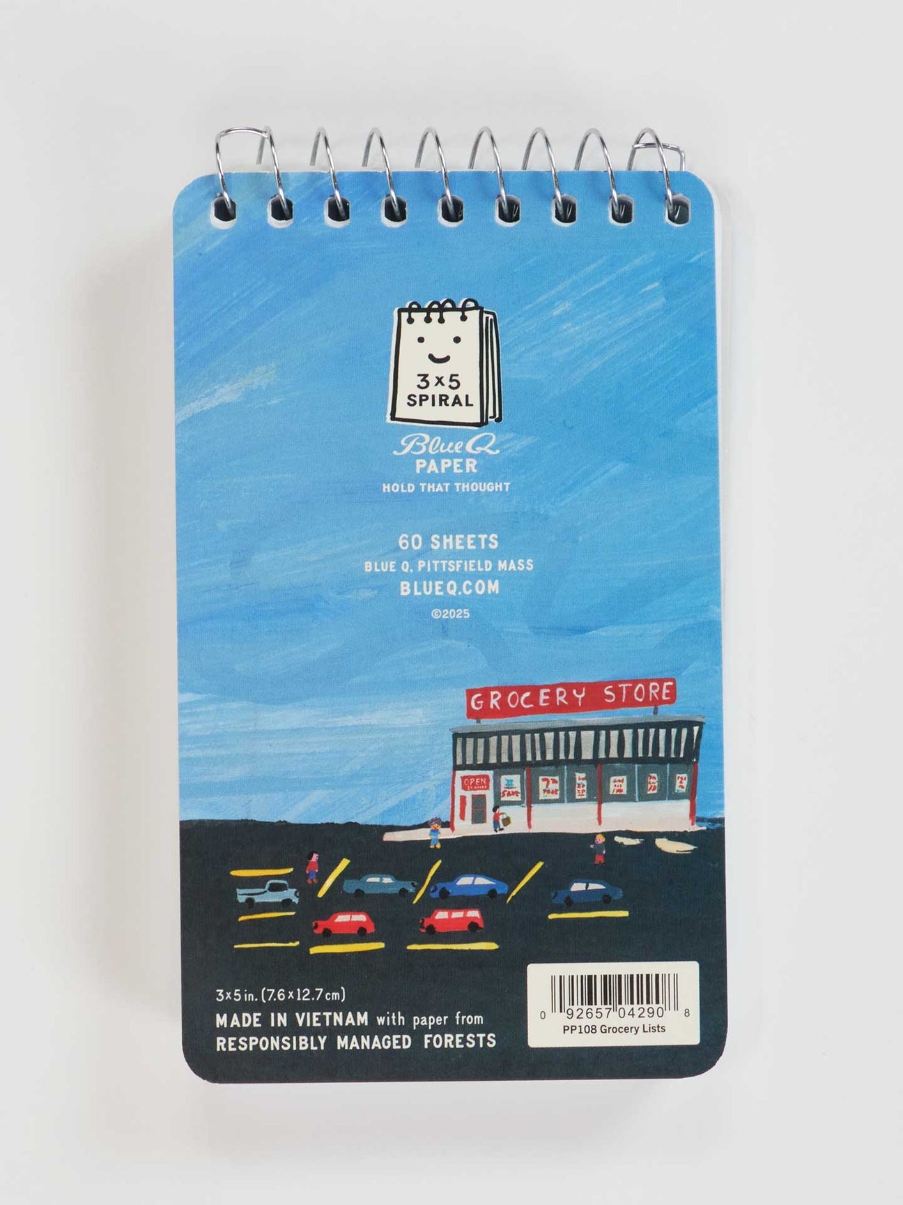 When I Go, I Want To Be Remembered For My Grocery Lists 3x5 Spiral Notebook