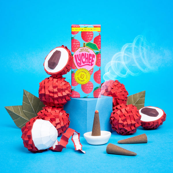 Lychee incense cones