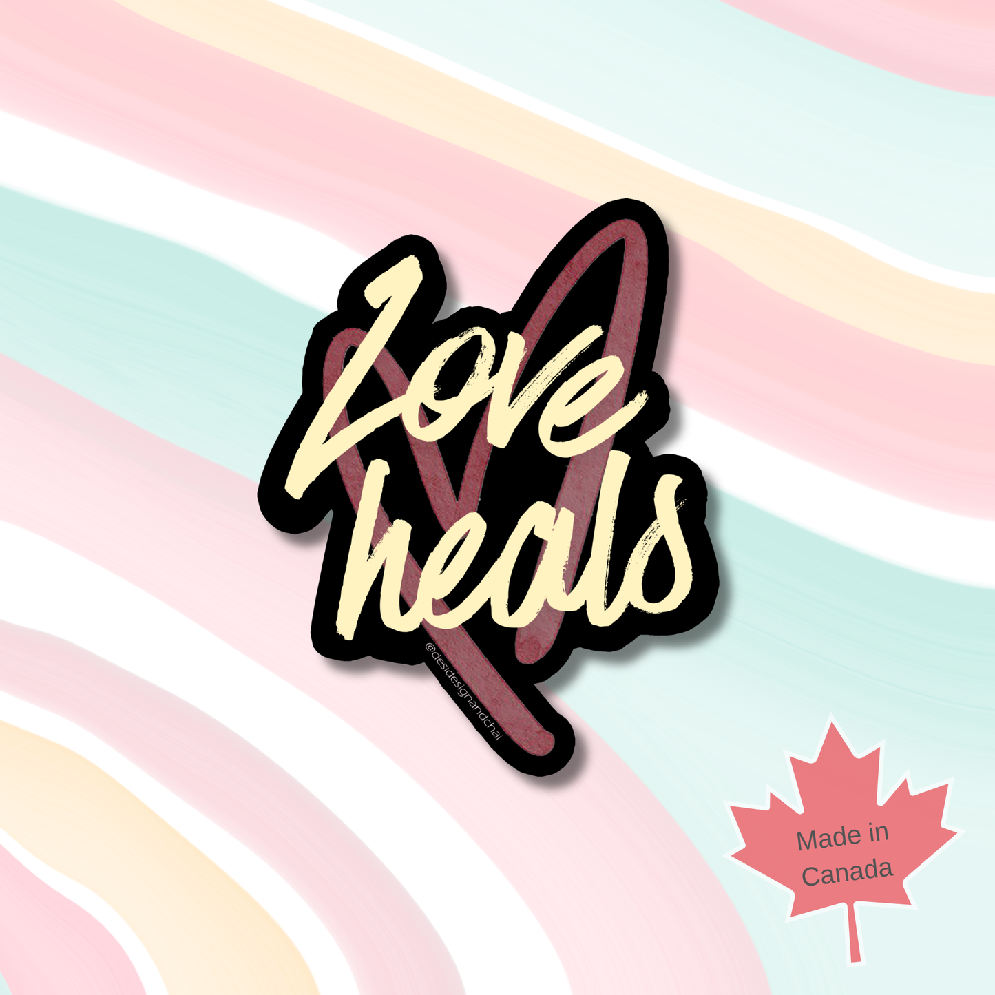 Love heals - Vinyl Sticker
