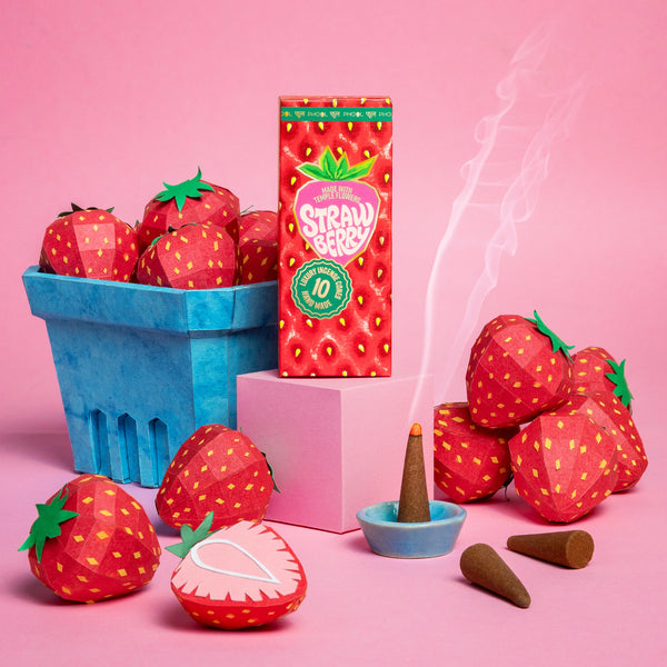 Strawberry incense cones