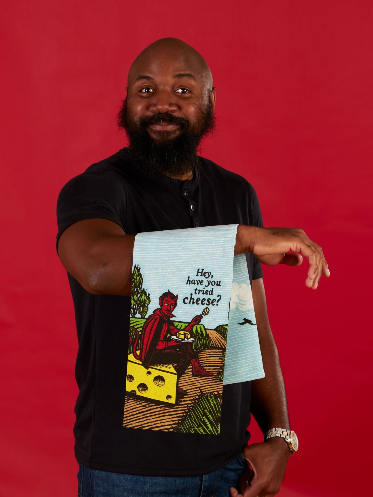 Hey, Have You Tried Cheese? Dish Towel