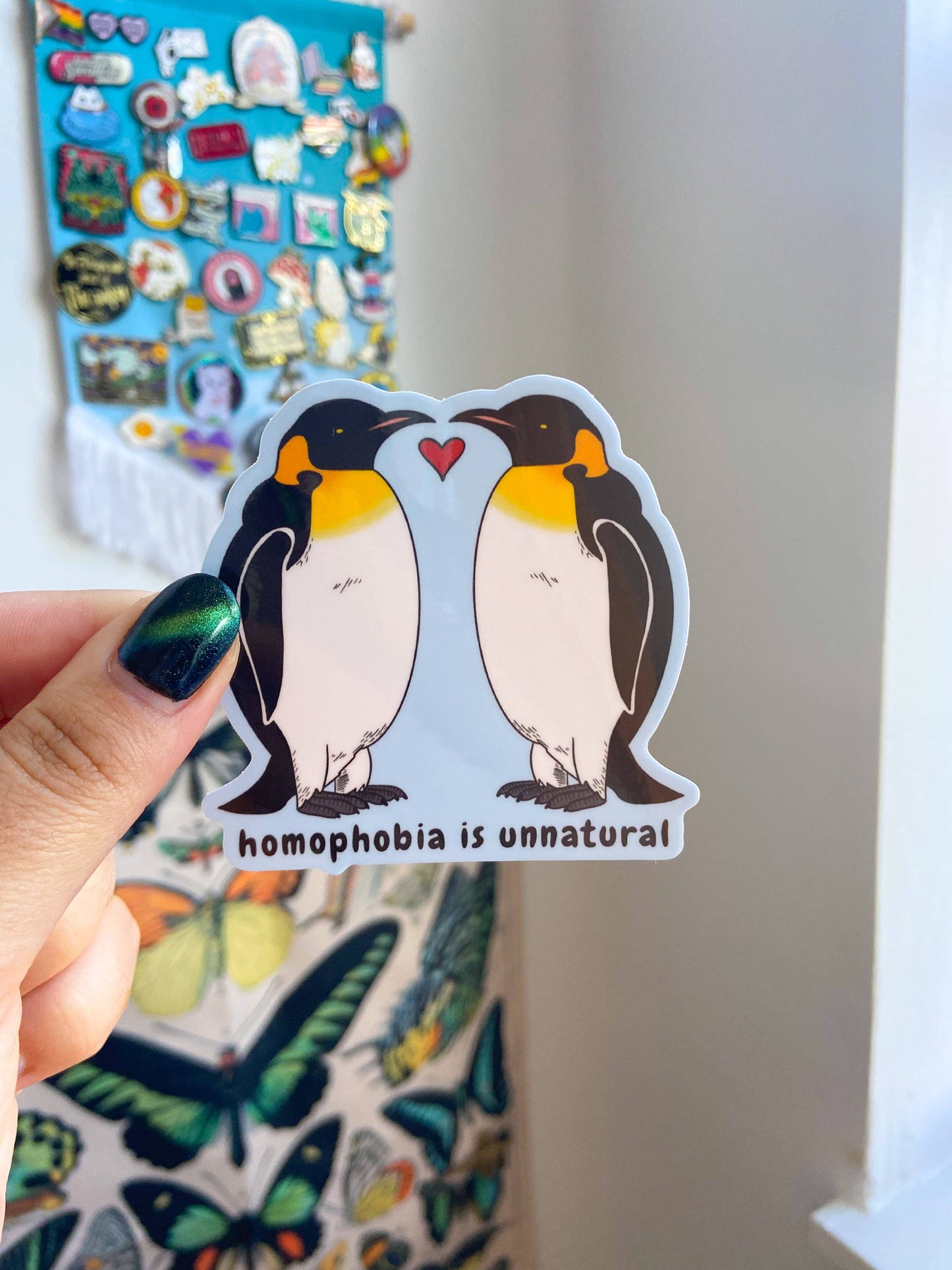 Vinyl Sticker (Homophobia is Unnatural)