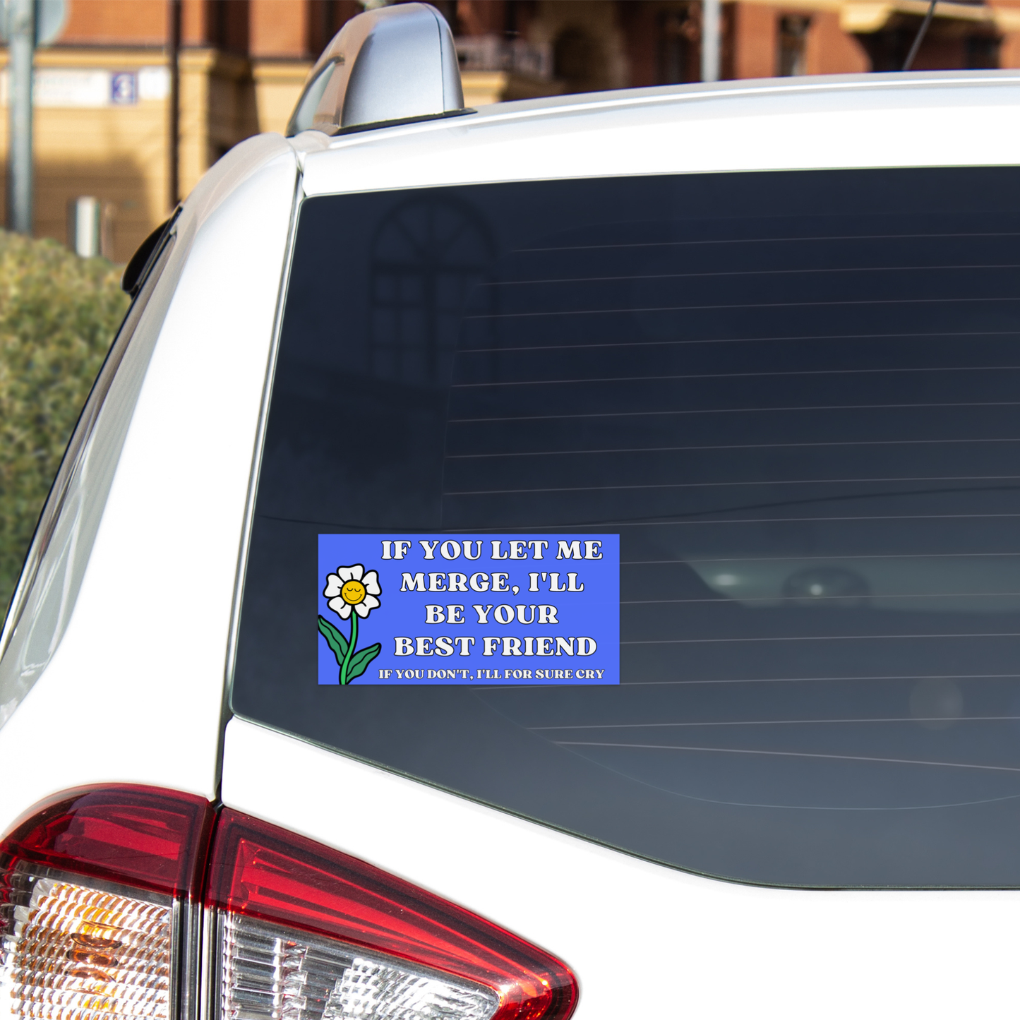 If You Let Me Merge Bumper Stickers (funny, gift, summer)