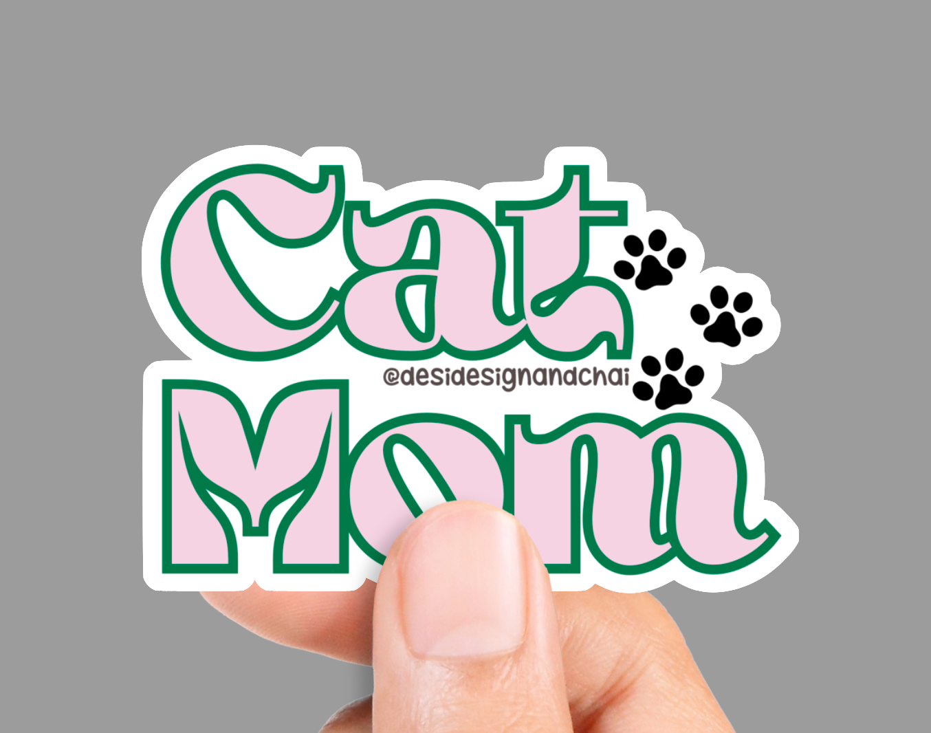 Cat Mom - Matte Vinyl Sticker