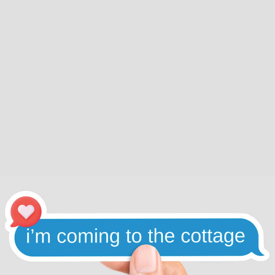 I'm coming to the cottage Heated Rivalry vinyl matte sticker
