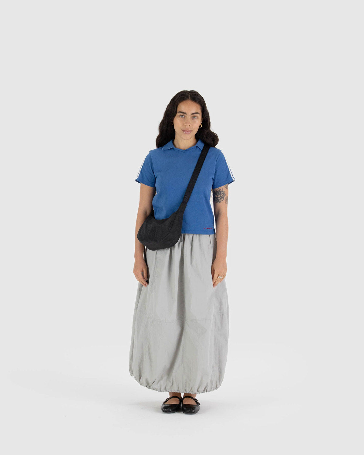 Baggu - Small Nylon Crescent Bag Black