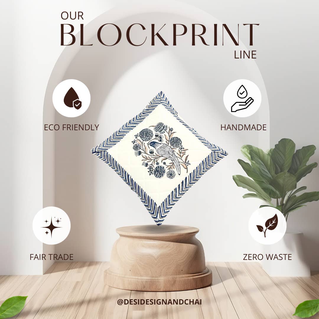 Blockprint ebook reader, journal, keys and accessories button pouch / sleeve