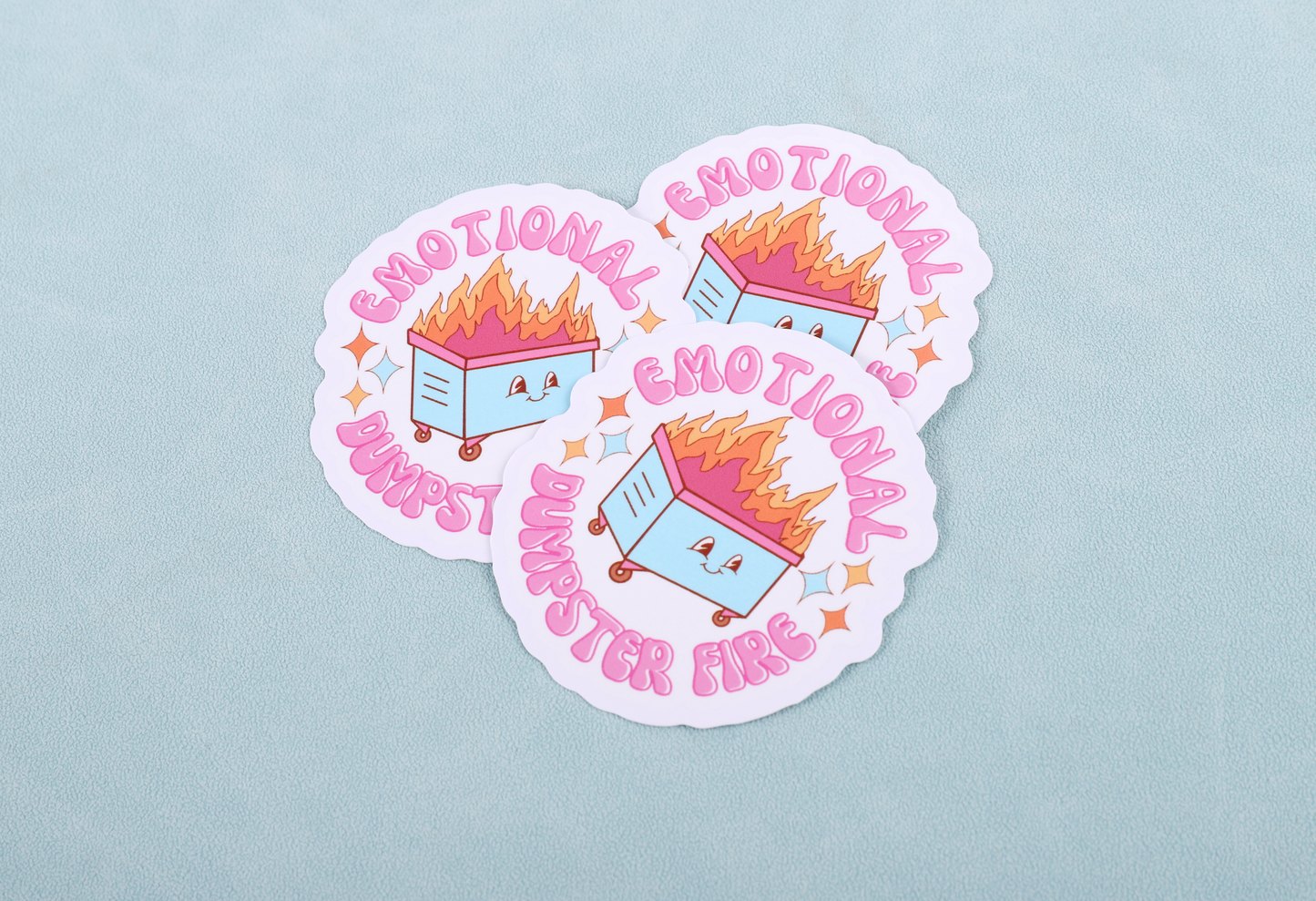 Emotional Dumpster Fire - Vinyl Sticker