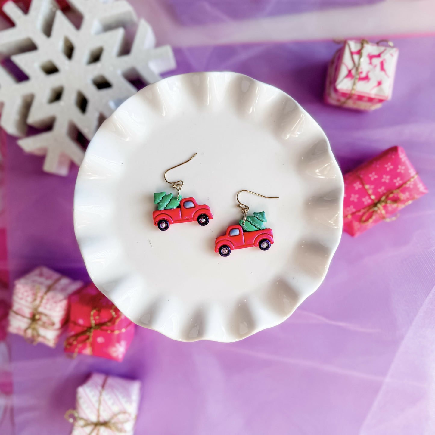 NRJ094 Truck Earrings