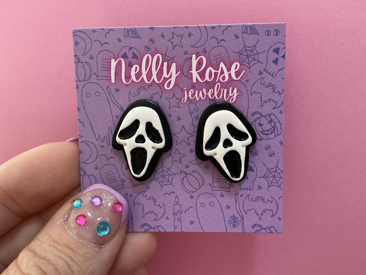 NRJ132 Screaming Face Studs