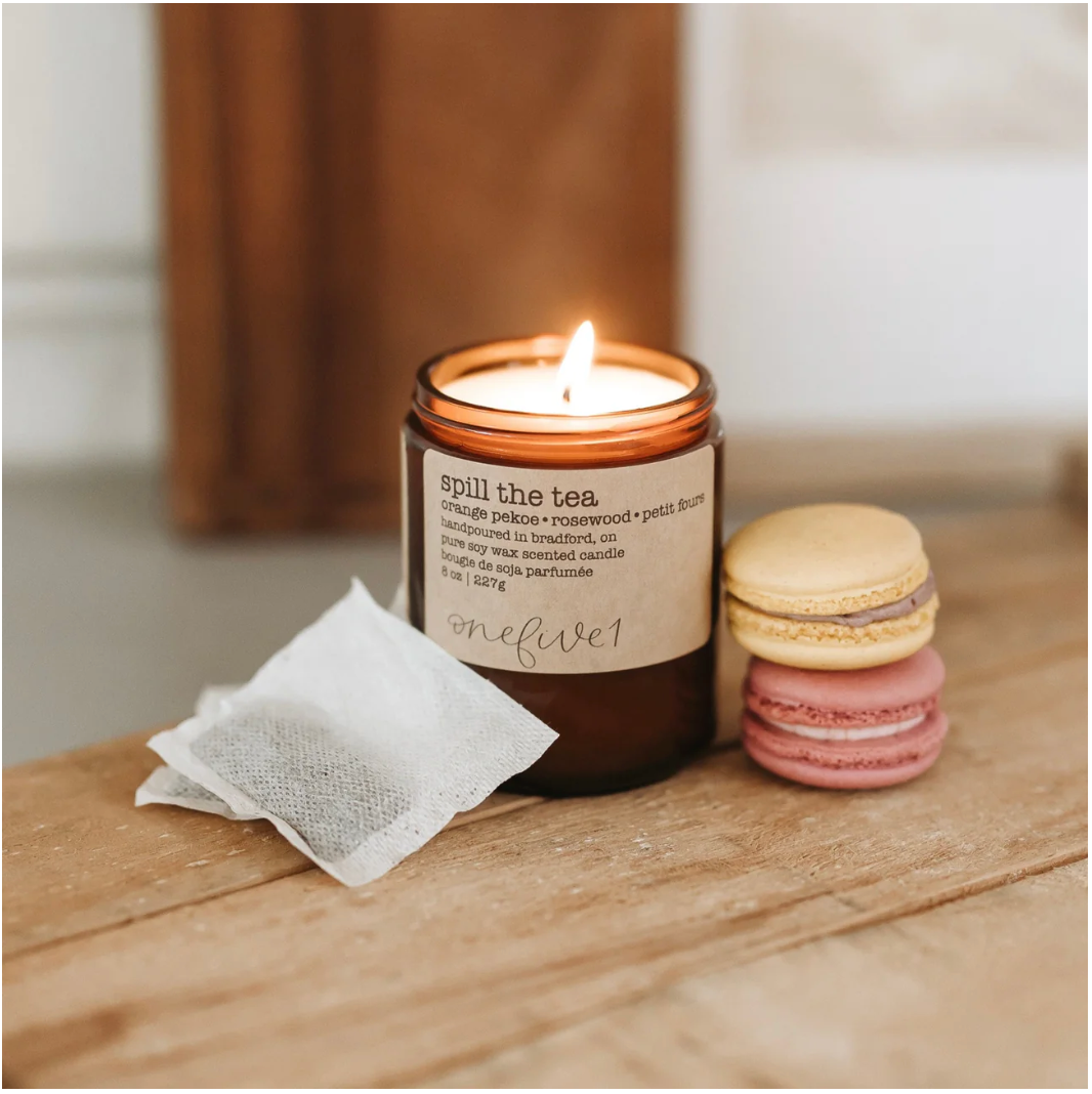 spill the tea- soy wax candle SPRING FUNNY