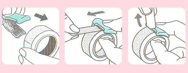 Portable washi tape cutter