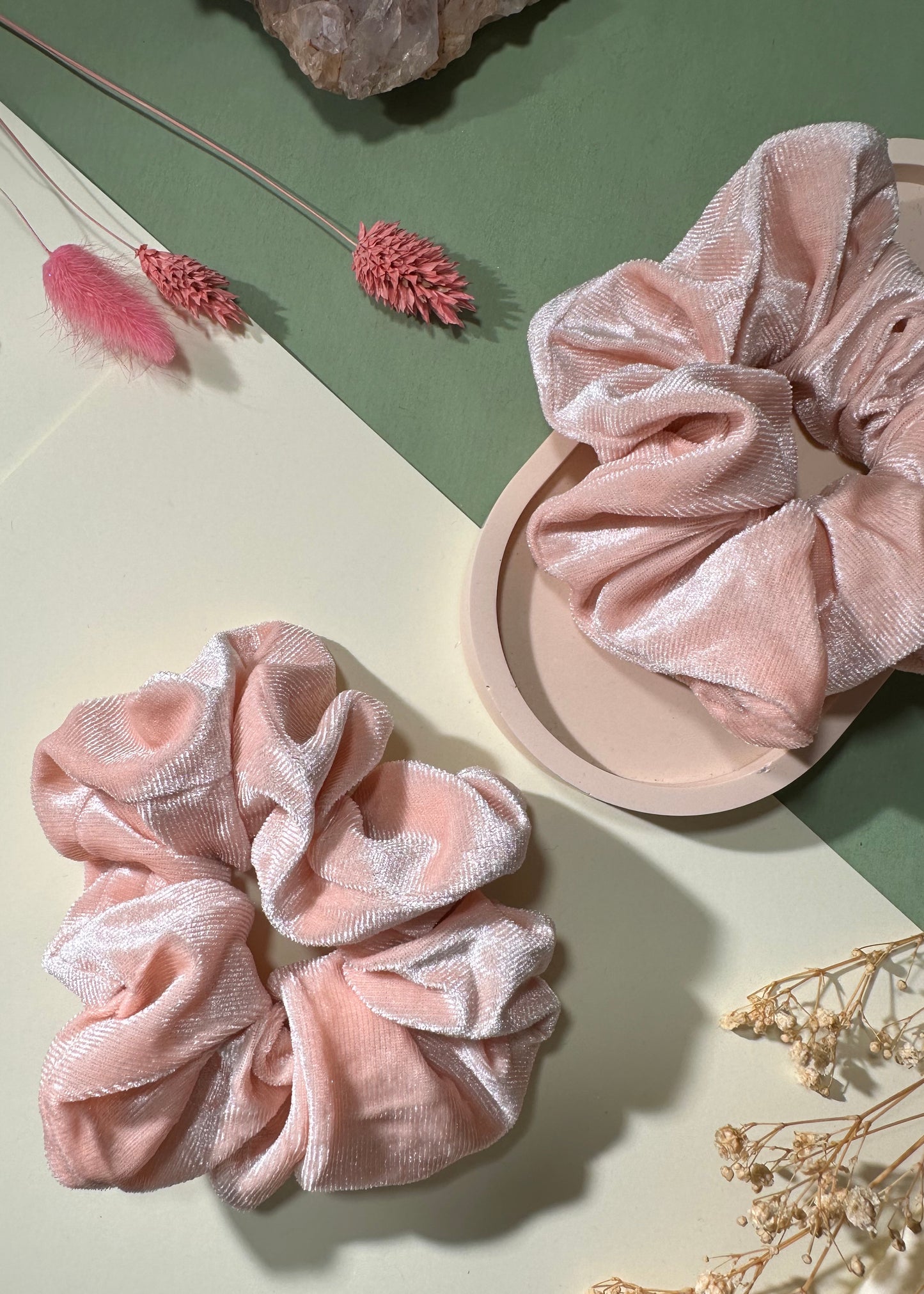 Velvet scrunchies