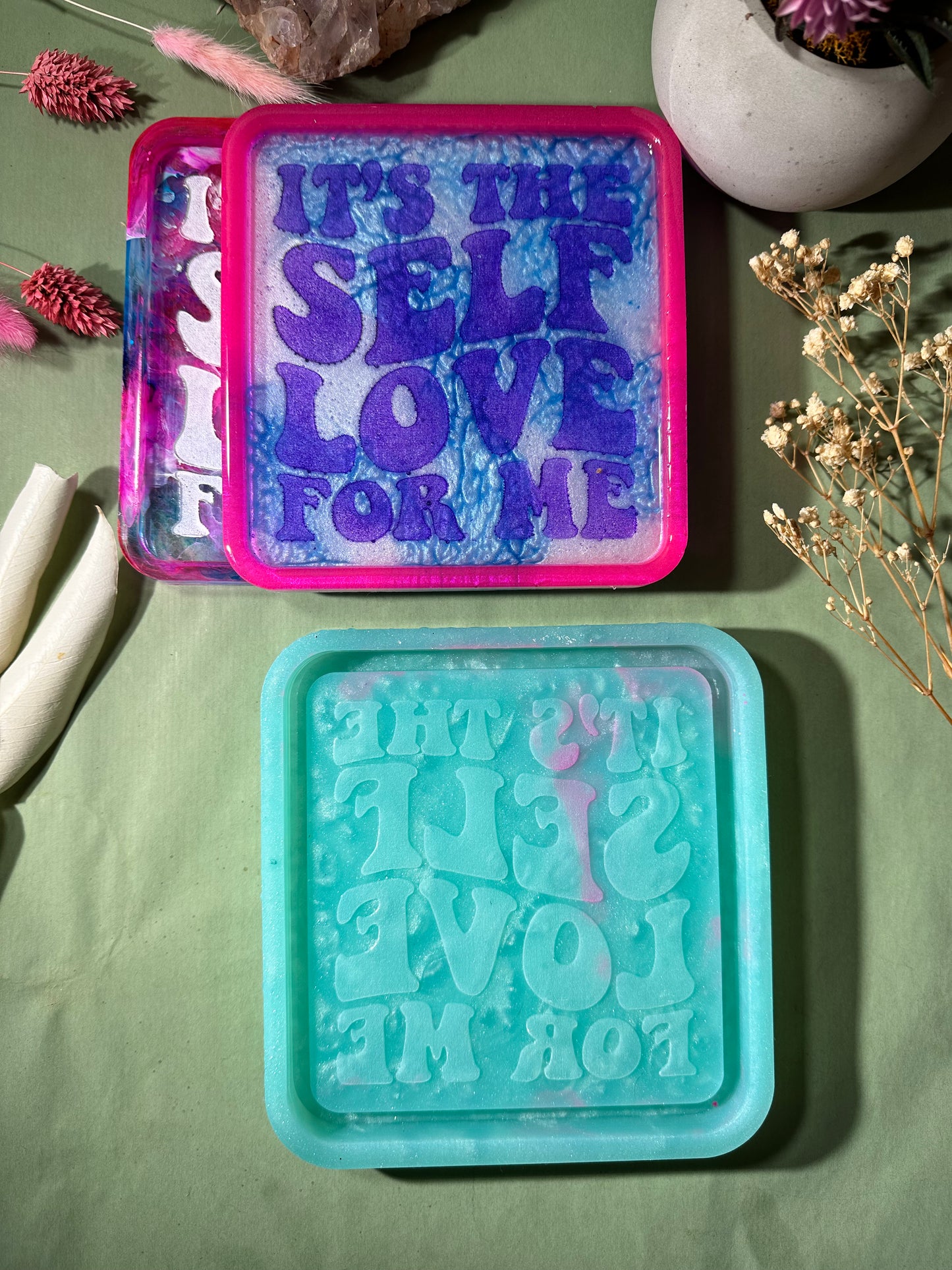 Square self love silicone mold