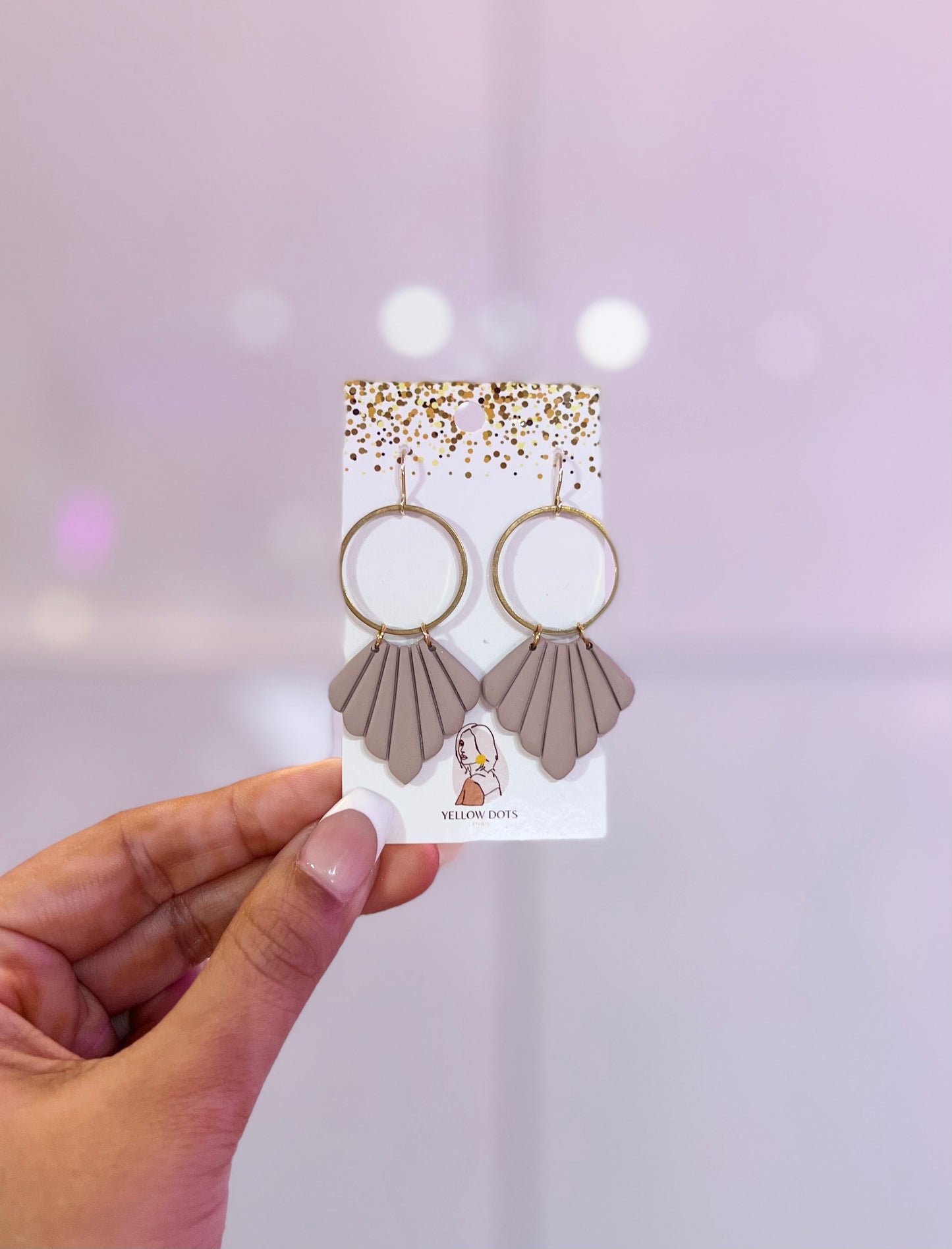 Lightweight Polymer Clay Dangle Earrings