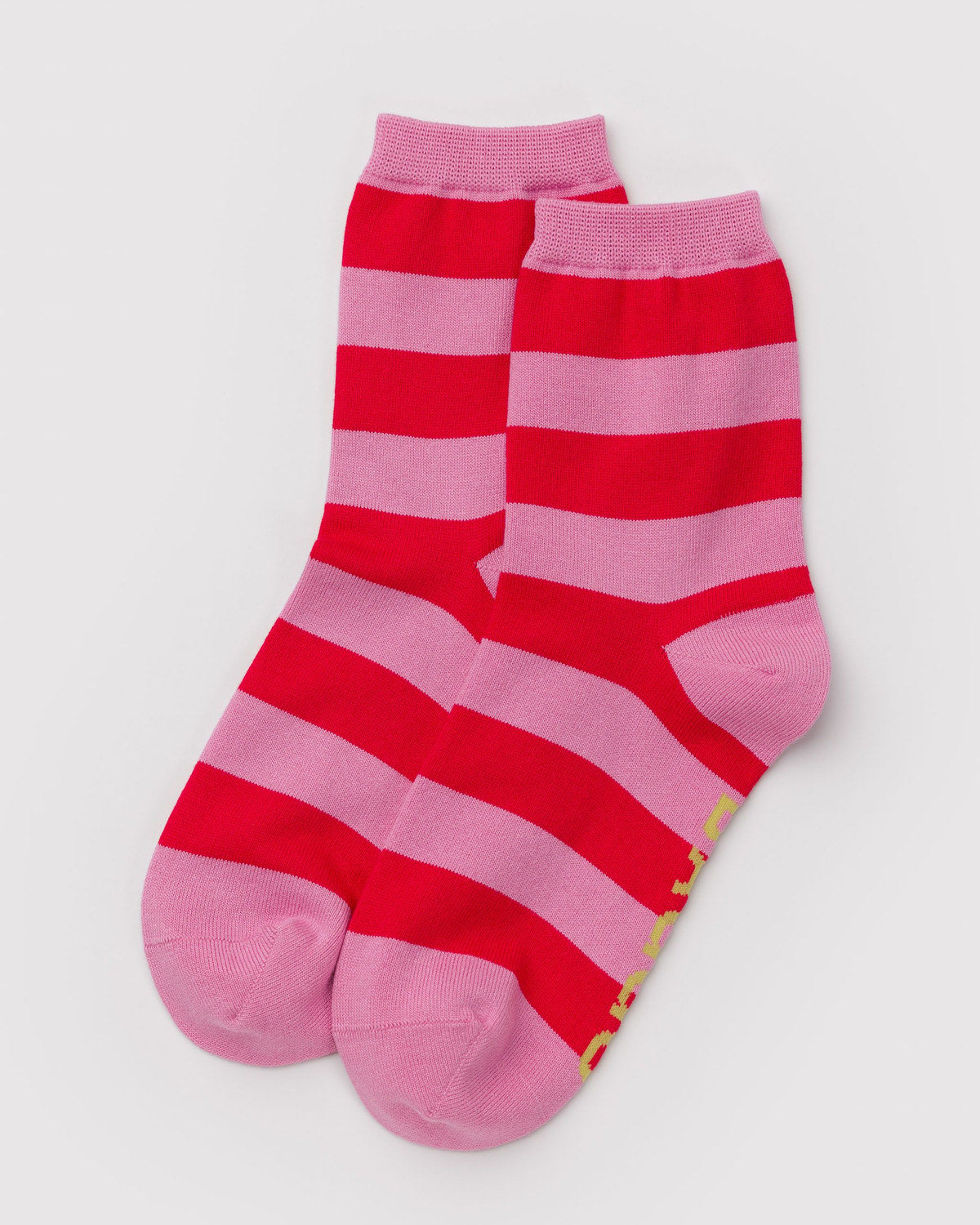 Baggu - Crew Sock - Pink Stripe