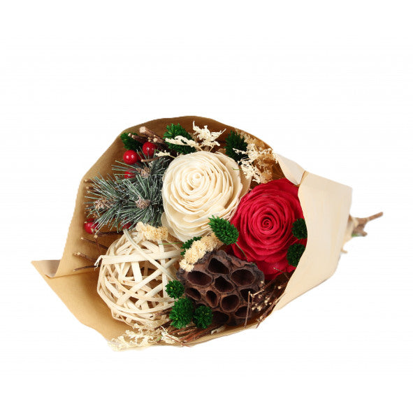 Dried Flower bouqet - Merry and bright