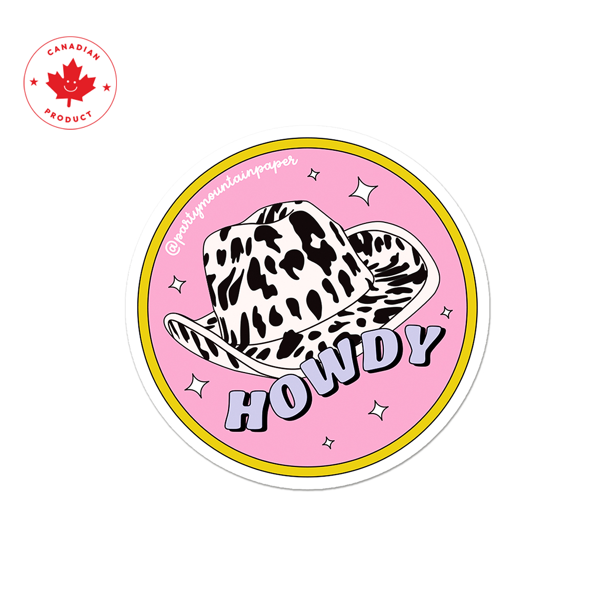 Howdy Hat Sticker |