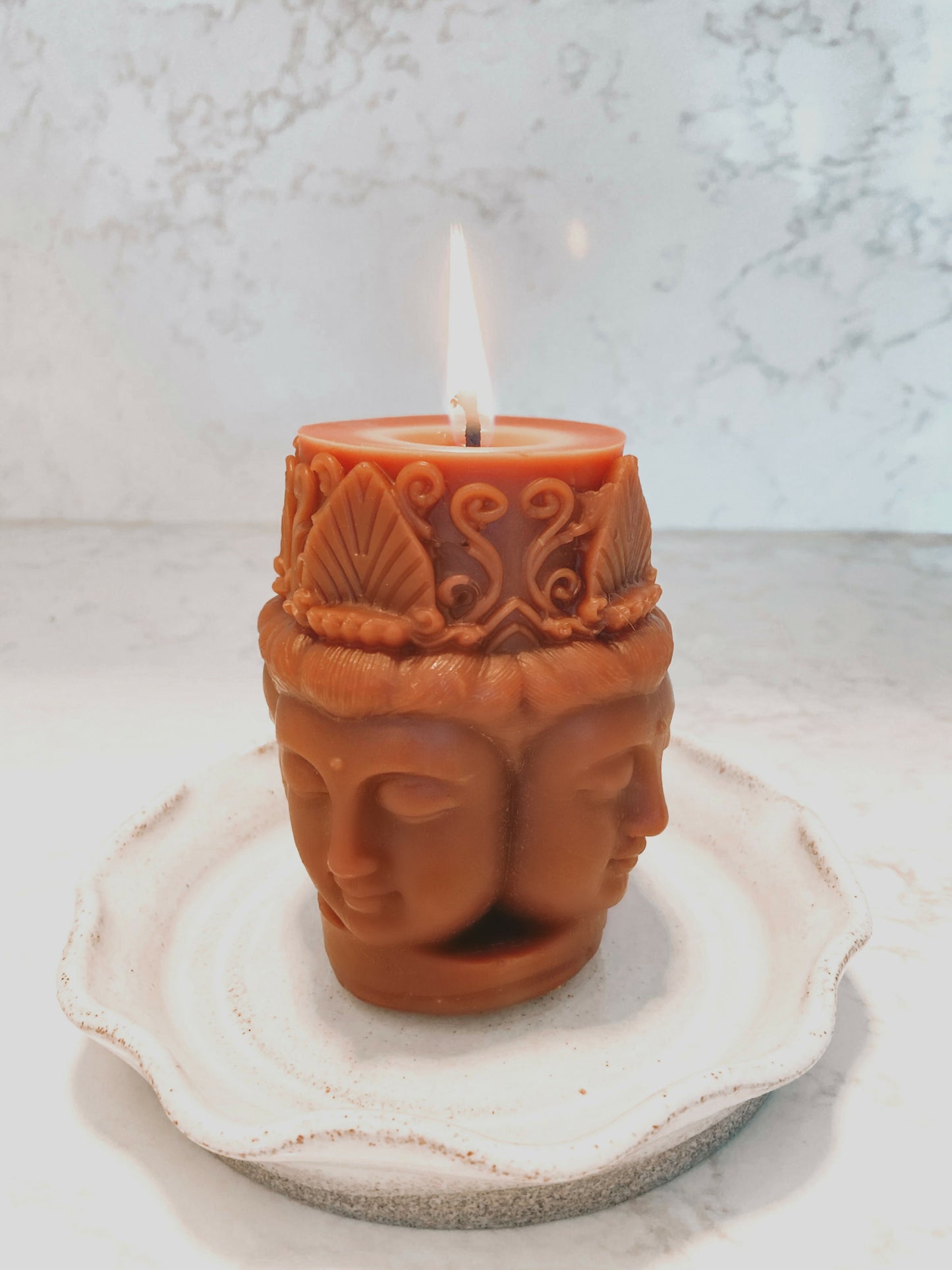 BRBE-BUD Beeswax Buddha Candle