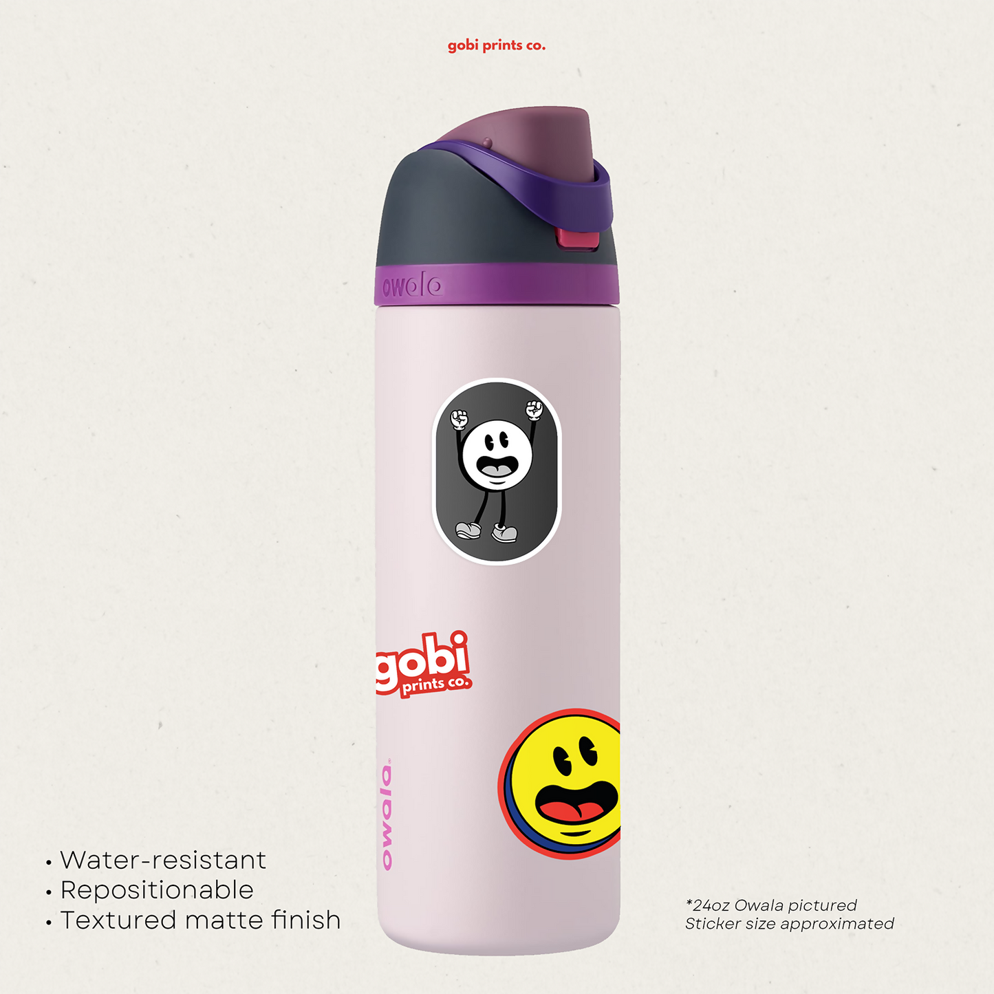 GBC - S32 Emotional support water bottle vinyl sticker