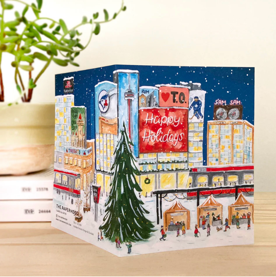 Toronto Yonge & Dundas Wraparound Holiday Card