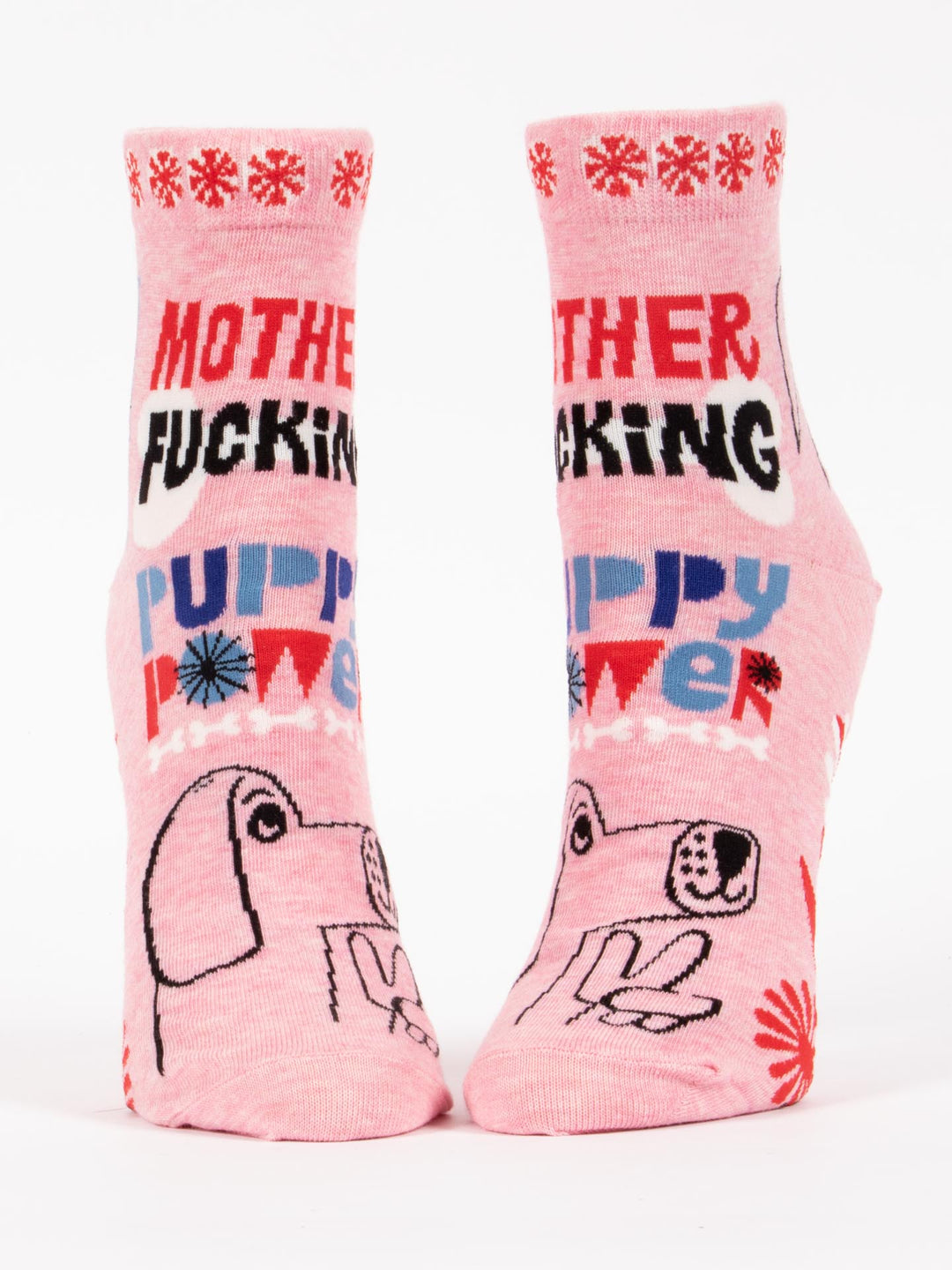 Mother Fucking Puppy Power Women-Ankle Socks