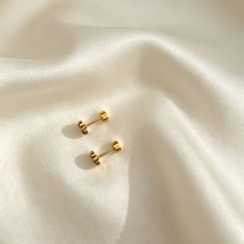 Cherry stud earrings - Stainless steel