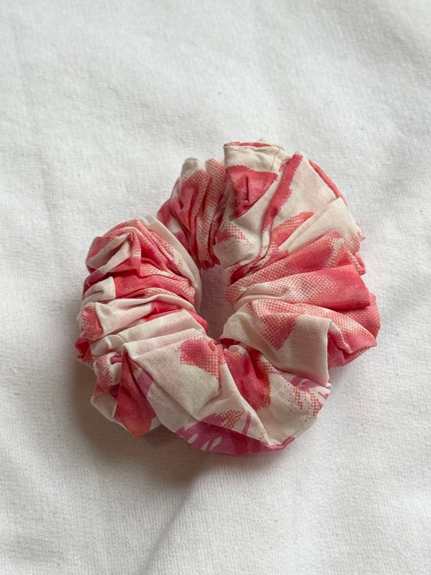 Medium cotton handmade blockprint scrunchies
