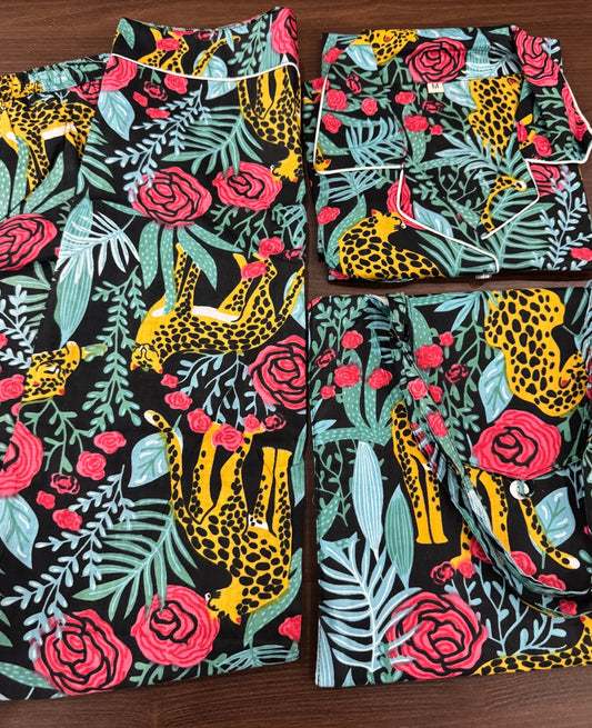 100% cotton Full Pajama set - Blockprinted and handmade