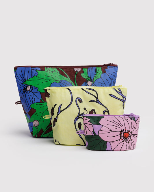 Baggu - Go pouch set - Poppy mix